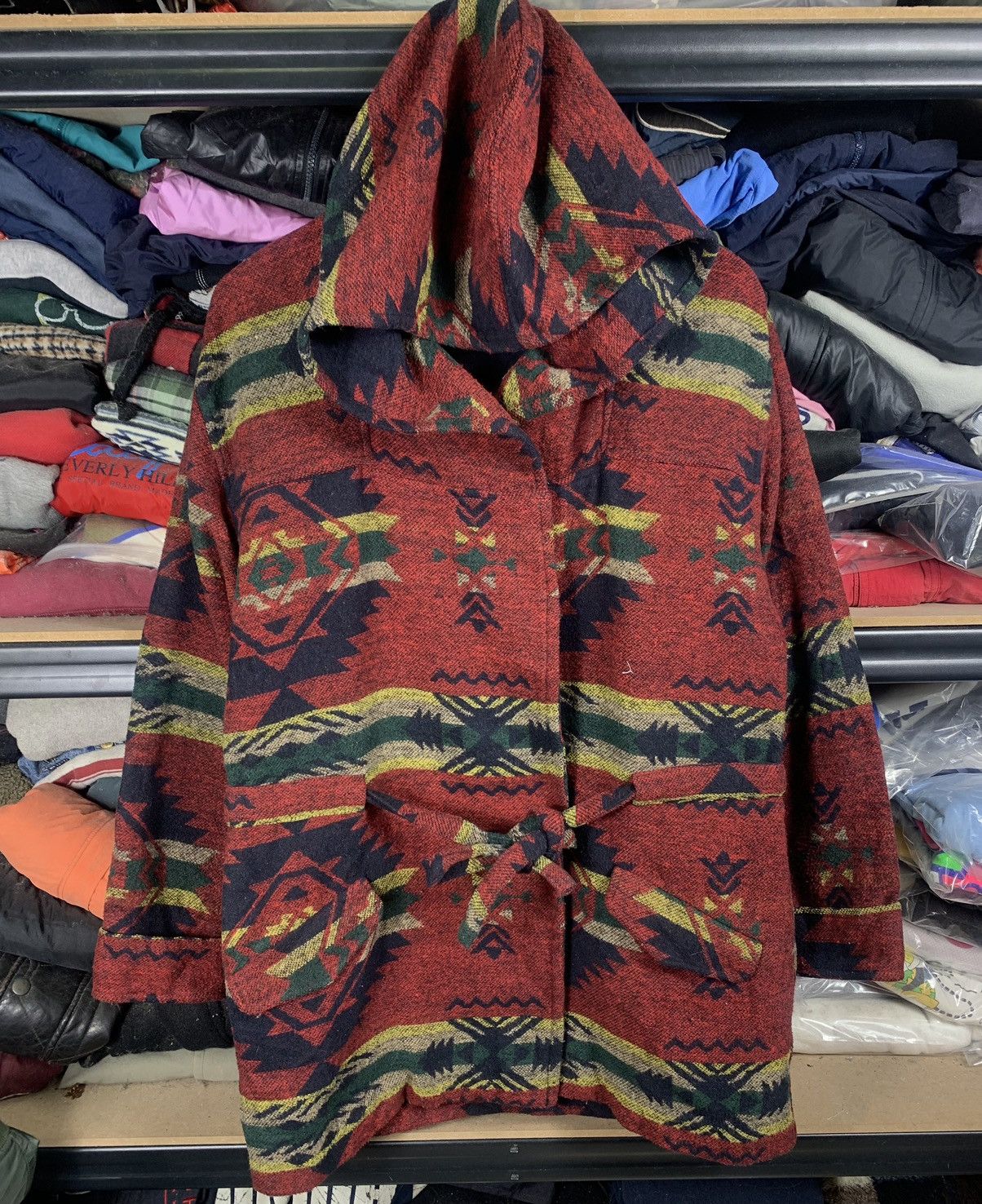 Japanese Brand Vintage Japanese Navajo Hoodie Jacket J Love H81 Size US M / EU 48-50 / 2 - 1 Thumbnail
