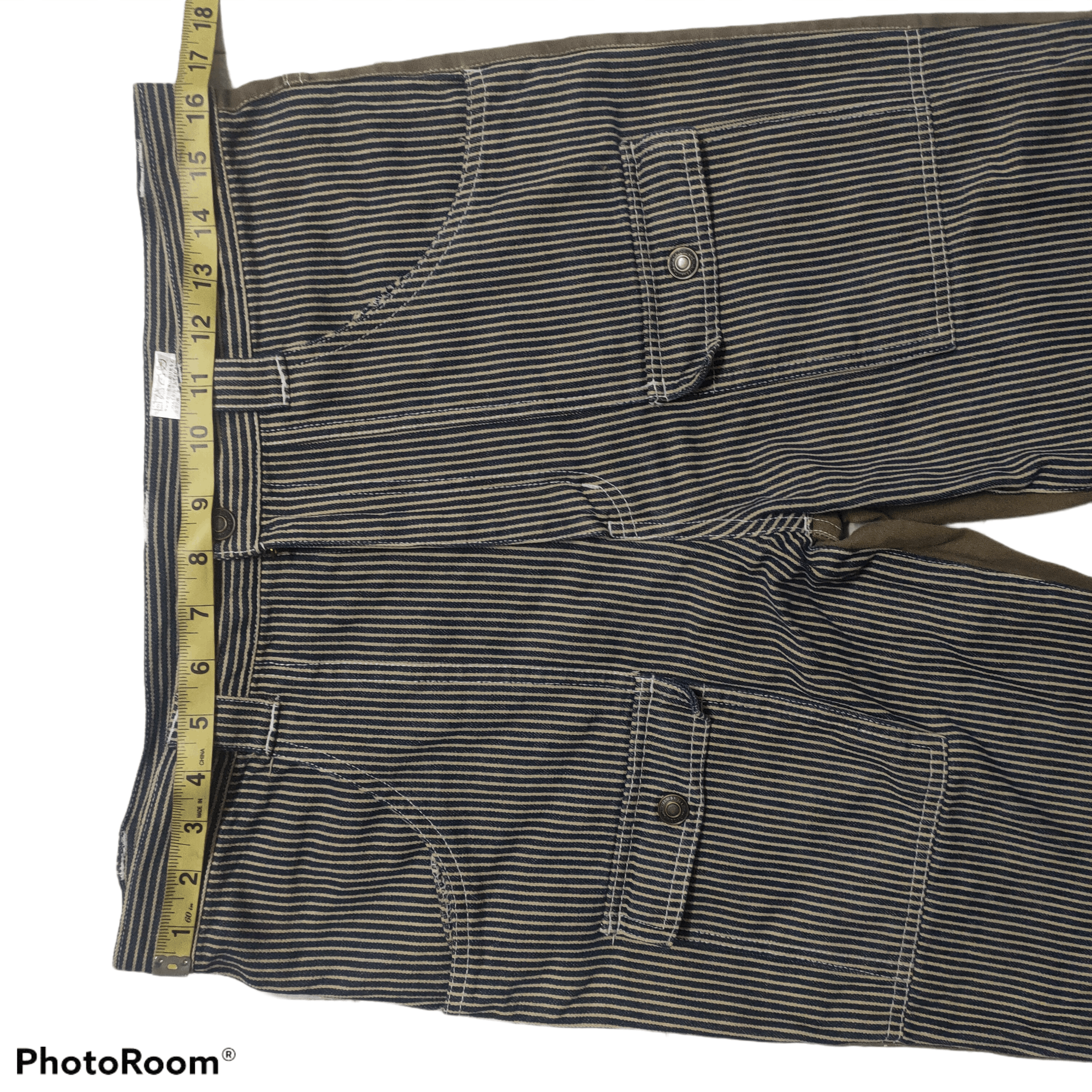 Japanese Brand Bootcut Hickory BushPant Denim x Two Colour Design Size US 30 / EU 46 - 5 Thumbnail