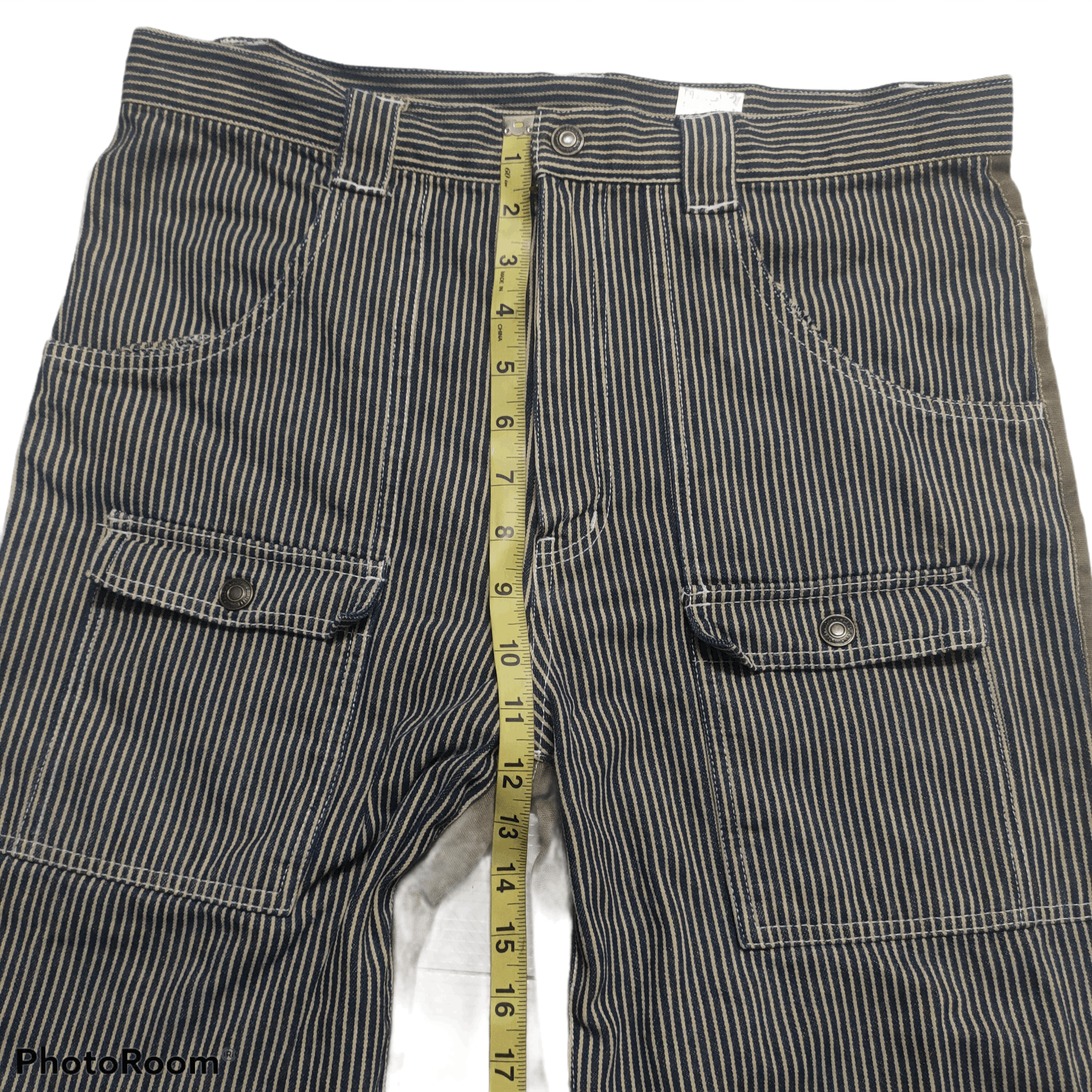 Japanese Brand Bootcut Hickory BushPant Denim x Two Colour Design Size US 30 / EU 46 - 4 Thumbnail