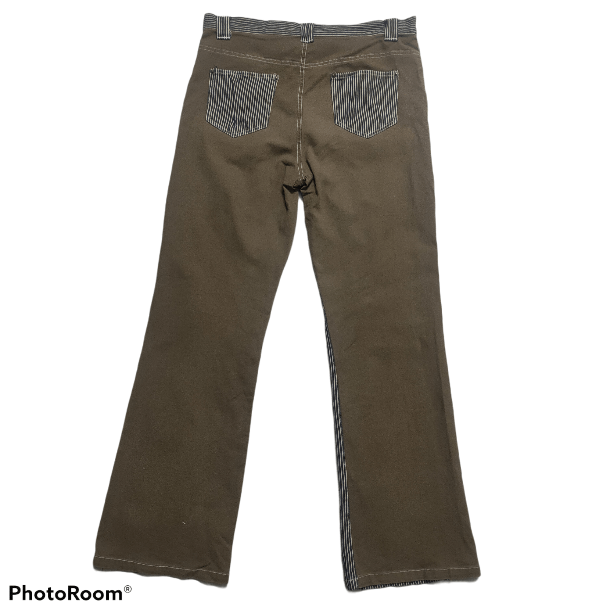 Japanese Brand Bootcut Hickory BushPant Denim x Two Colour Design Size US 30 / EU 46 - 3 Thumbnail