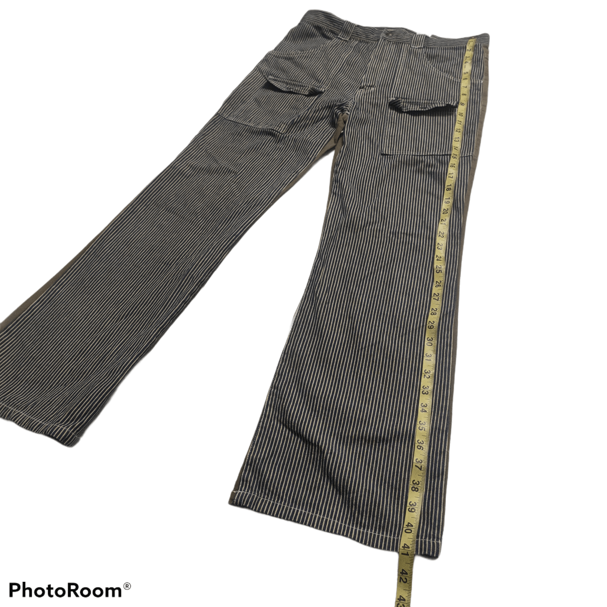 Japanese Brand Bootcut Hickory BushPant Denim x Two Colour Design Size US 30 / EU 46 - 6 Thumbnail