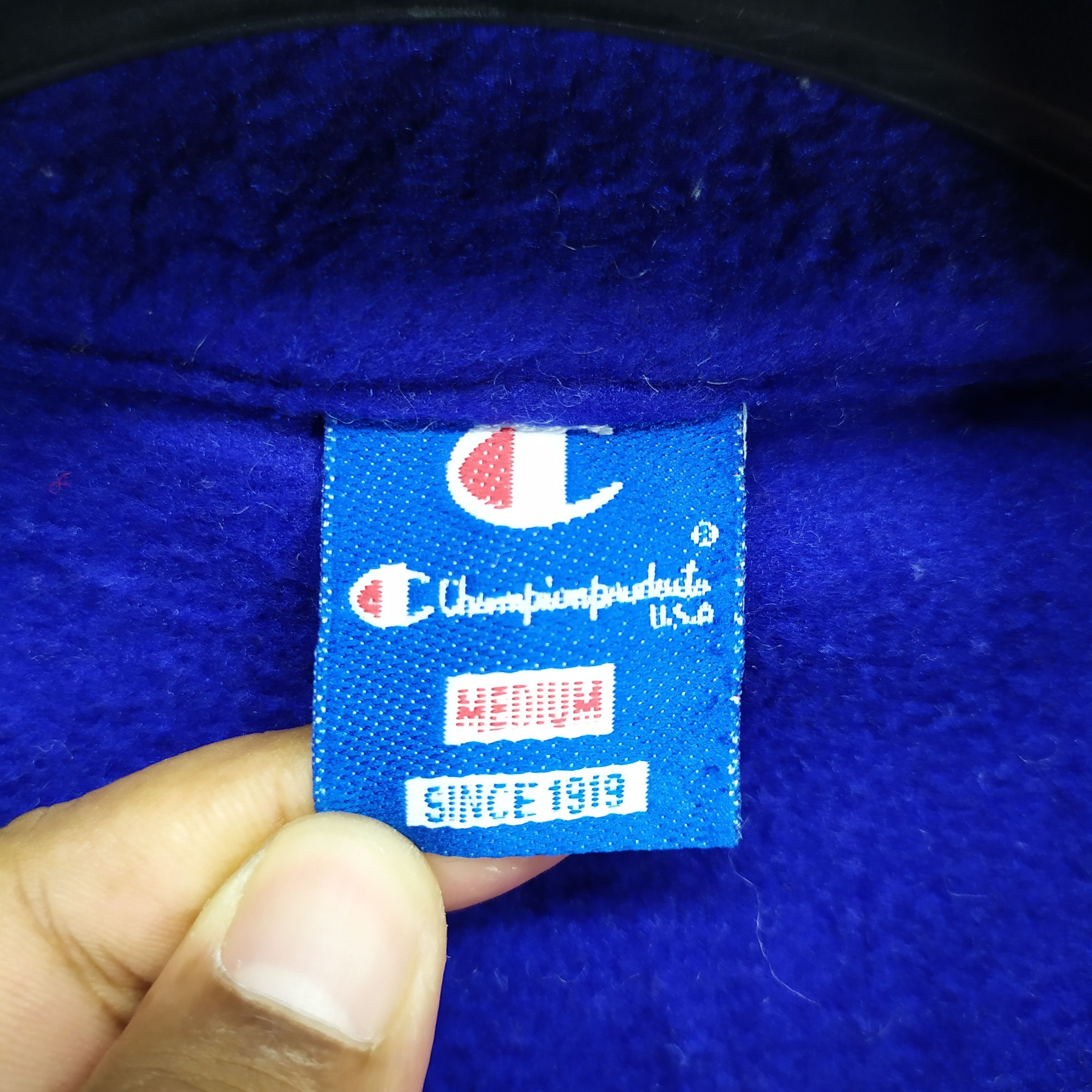 Champion Champion Embroidery Big Logo Blue Fleece #1264-52 Size US M / EU 48-50 / 2 - 8 Thumbnail