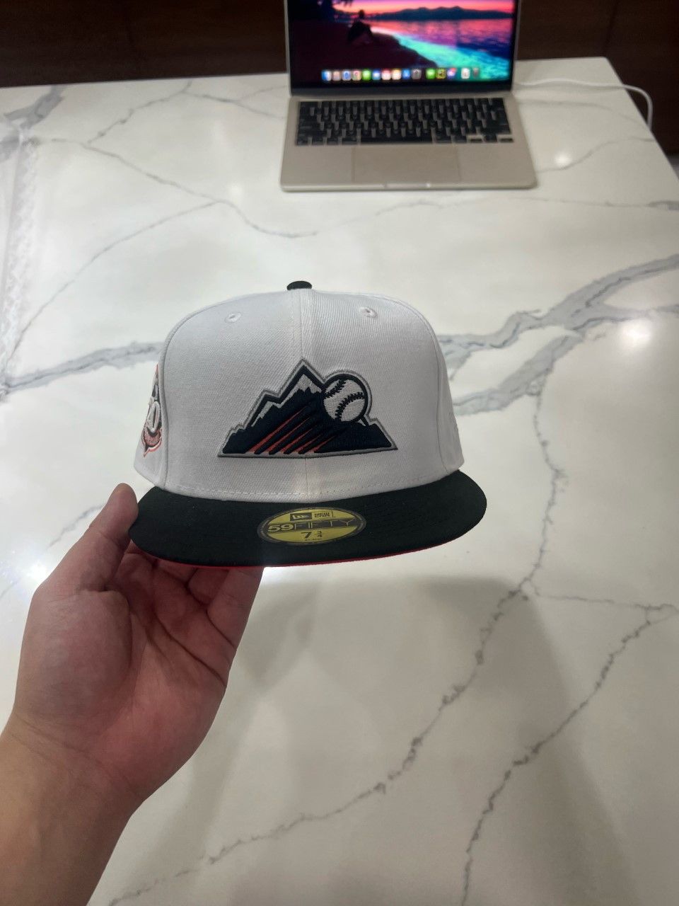 Hat Club × MyFitteds × New Era COLORADO ROCKIES TWO TONE FITTED 7 3/4 20TH ANIVERSARY PATCH Size ONE SIZE - 1 Thumbnail