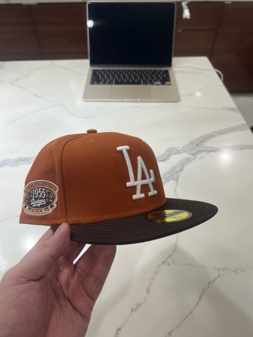 Hat Club × MLB × New Era Fall 22 Coll. Dodgers 7 1/2 New Era Rust Rust Orange Bottom Size ONE SIZE - 2 Thumbnail