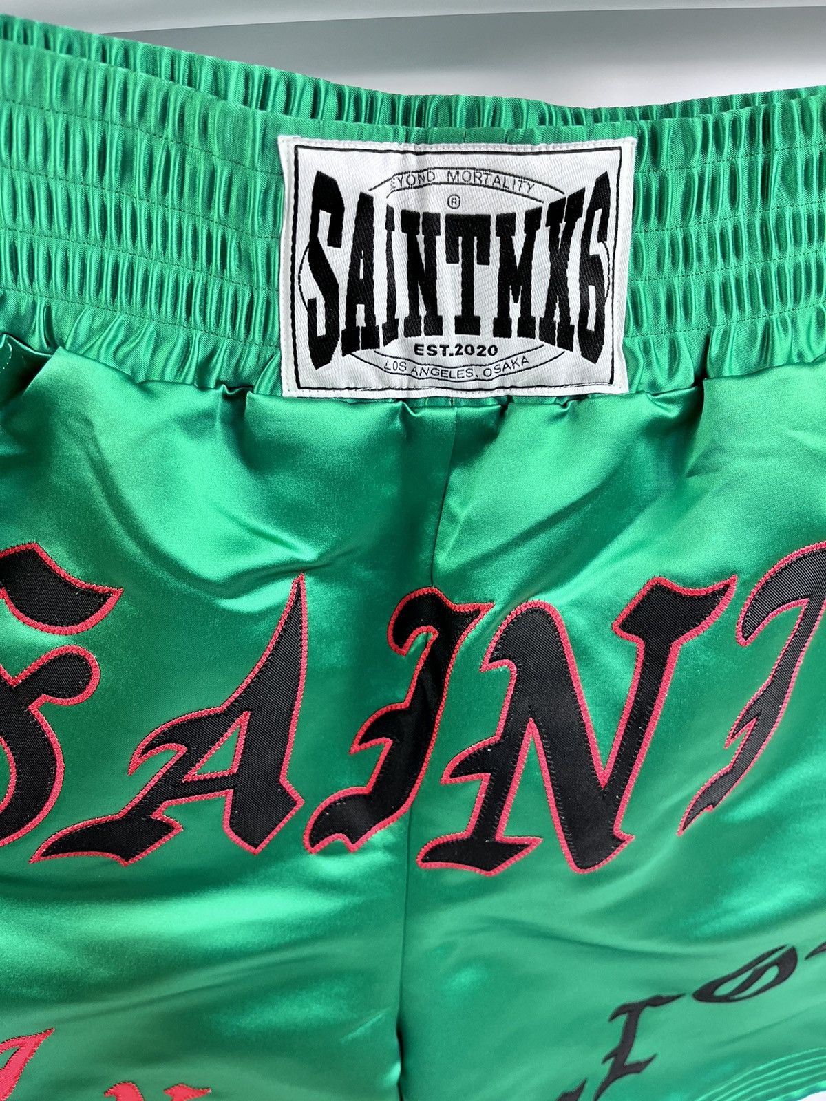 Saint Michael GREEN BOXING SHORTS Size US 36 / EU 52 - 4 Thumbnail