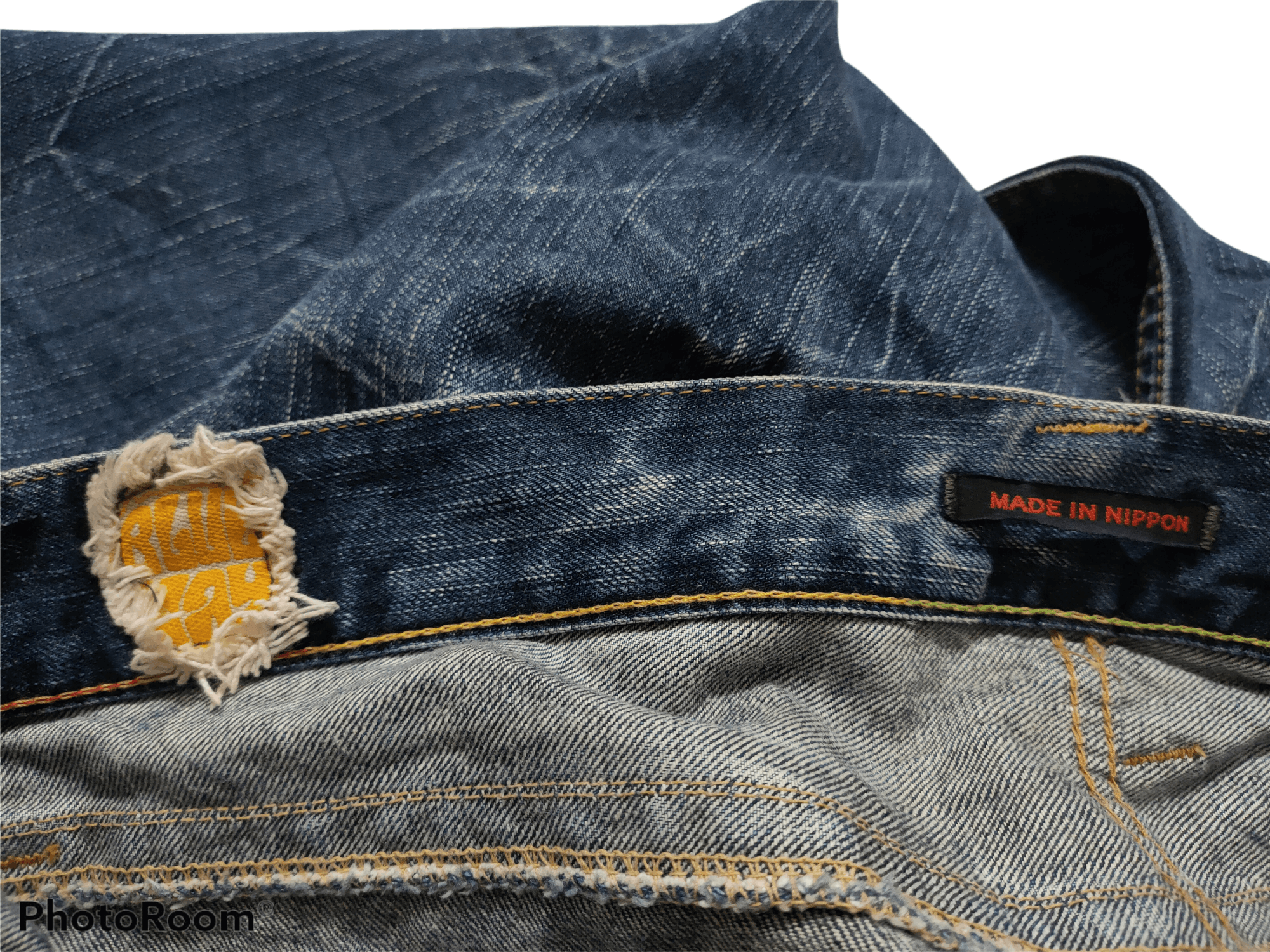 If Six Was Nine Denime Bush Pant Distressed by Blue Way x Current Design Size US 34 / EU 50 - 9 Thumbnail