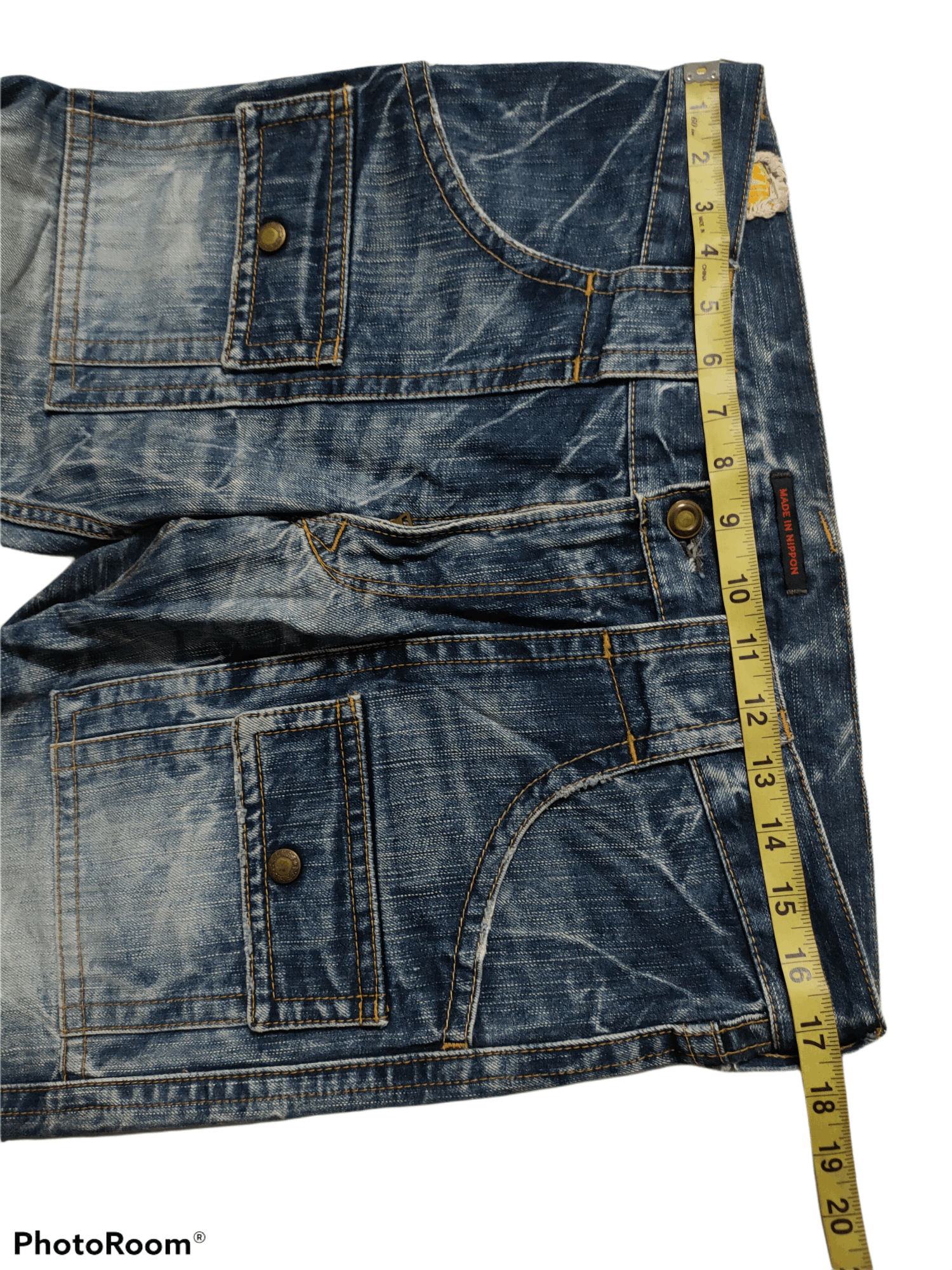 If Six Was Nine Denime Bush Pant Distressed by Blue Way x Current Design Size US 34 / EU 50 - 3 Thumbnail