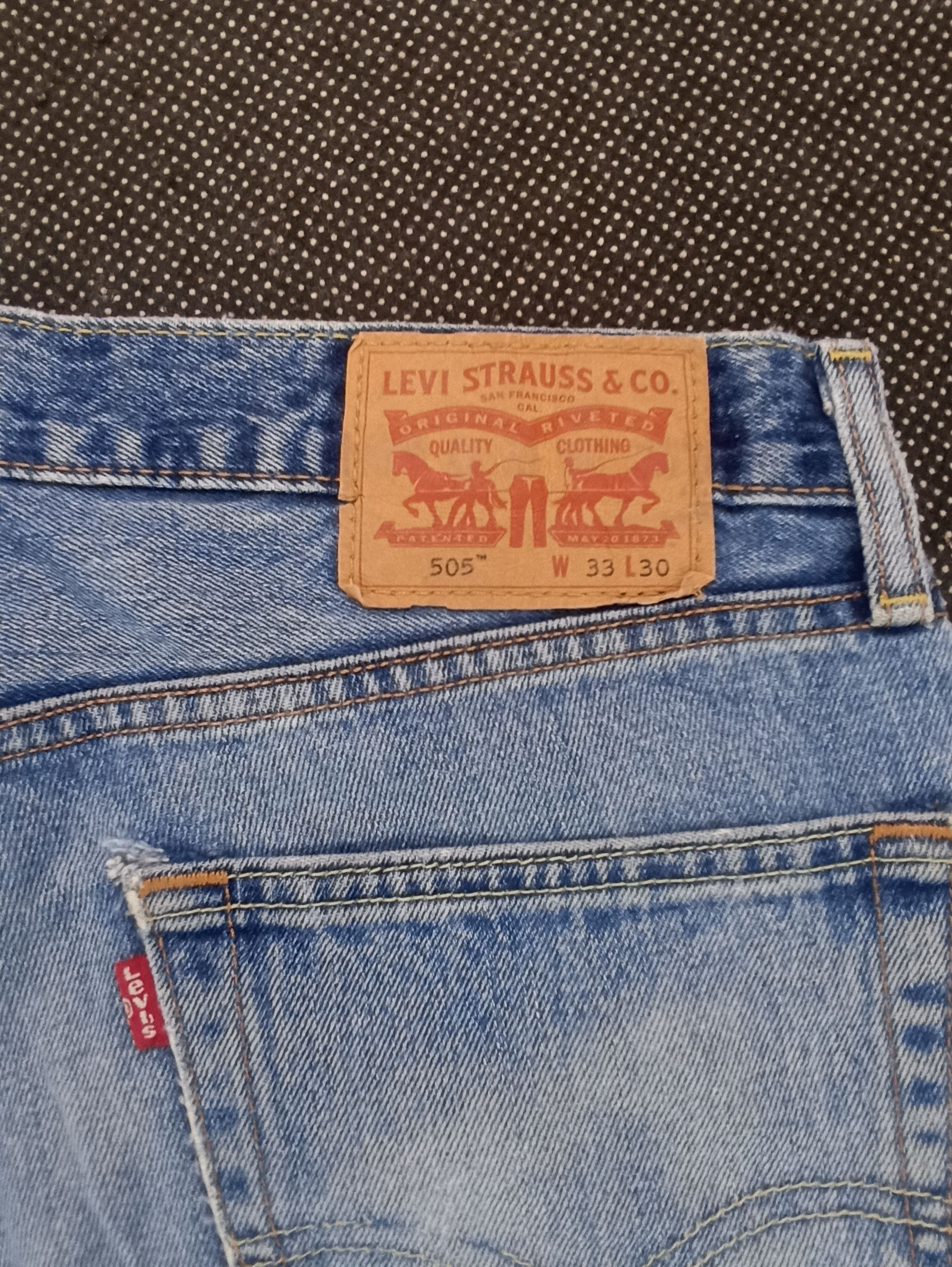 Jean × Levi's × Vintage VINTAGE LEVIS 505 DISTRESSED BLUE WASH JEANS -J357 Size US 34 / EU 50 - 10 Thumbnail