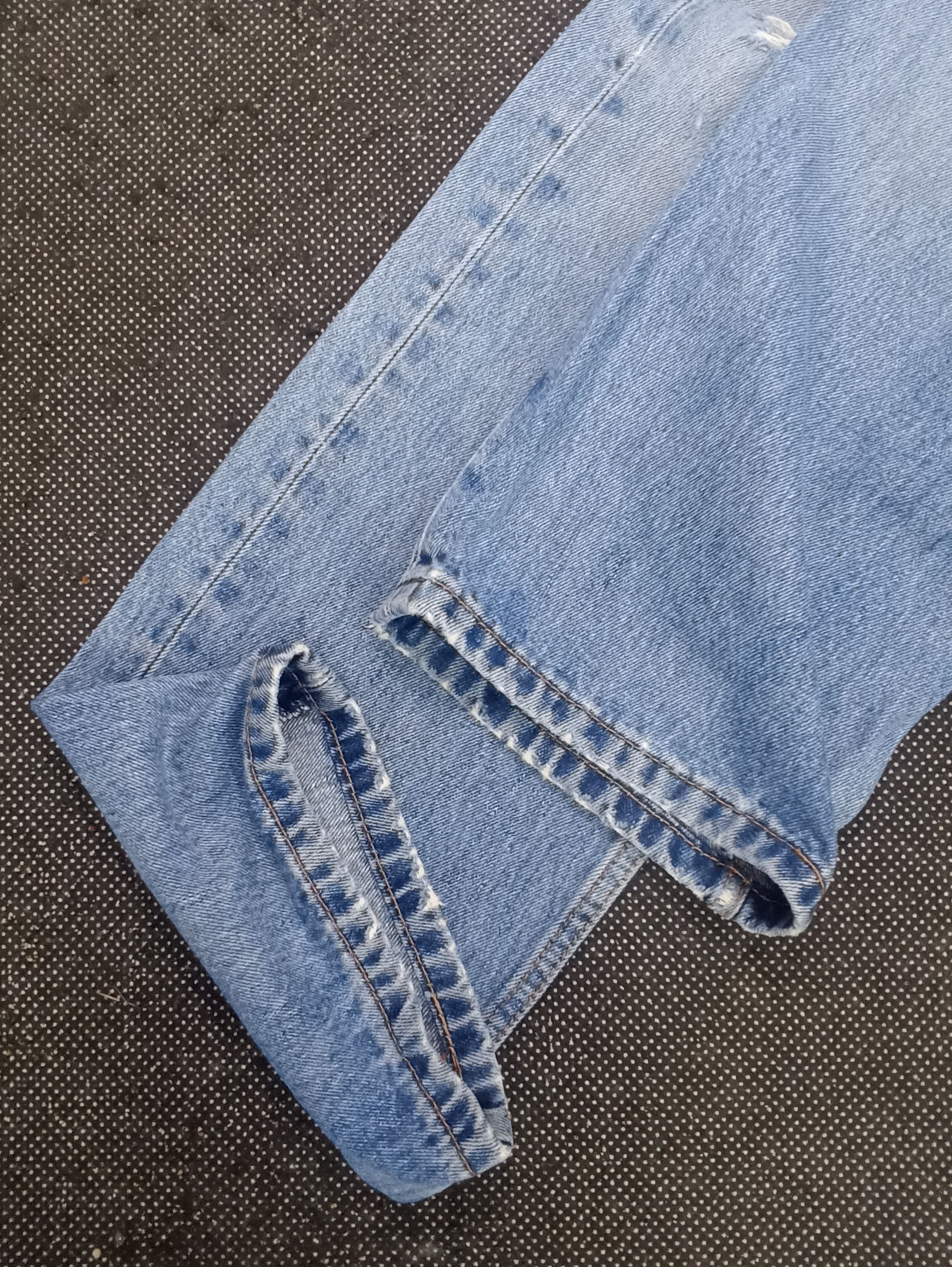 Jean × Levi's × Vintage VINTAGE LEVIS 505 DISTRESSED BLUE WASH JEANS -J357 Size US 34 / EU 50 - 7 Thumbnail