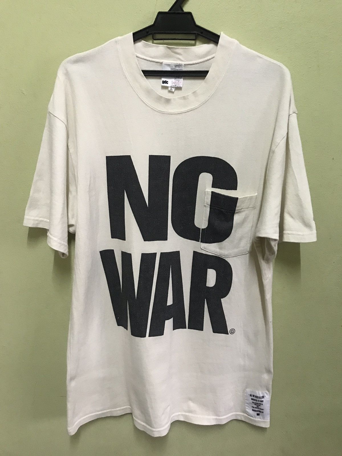 Japanese Brand × Narcotic GDC Narcotic Gdc No War Spell Out Size US L / EU 52-54 / 3 - 1 Thumbnail