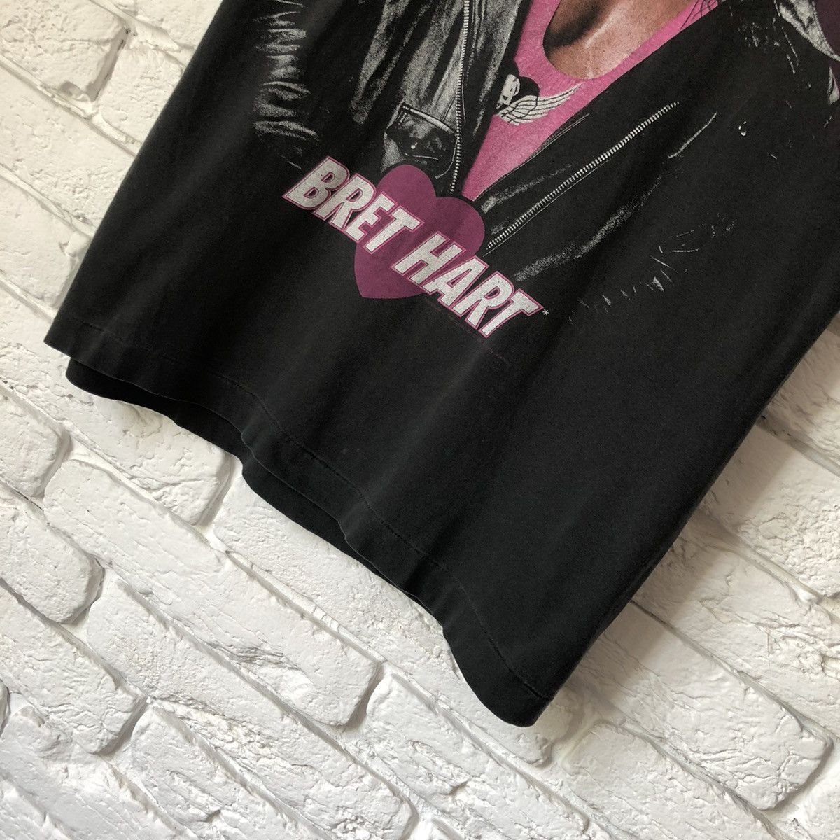 WWE Hitman Bret Hart 1993 vintage tee t shirt Size US M / EU 48-50 / 2 - 3 Thumbnail