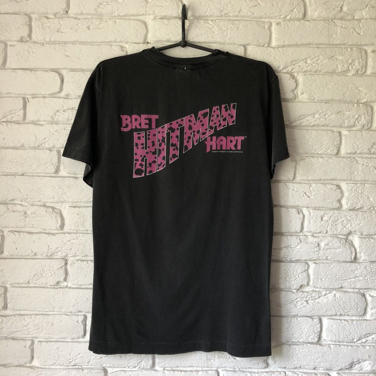 WWE Hitman Bret Hart 1993 vintage tee t shirt Size US M / EU 48-50 / 2 - 6 Thumbnail