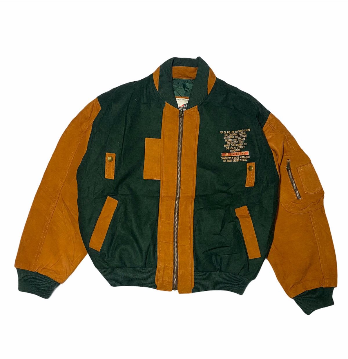 Leather Australia Made Bonzo Leather Varsity Jacket Size US L / EU 52-54 / 3 - 4 Thumbnail