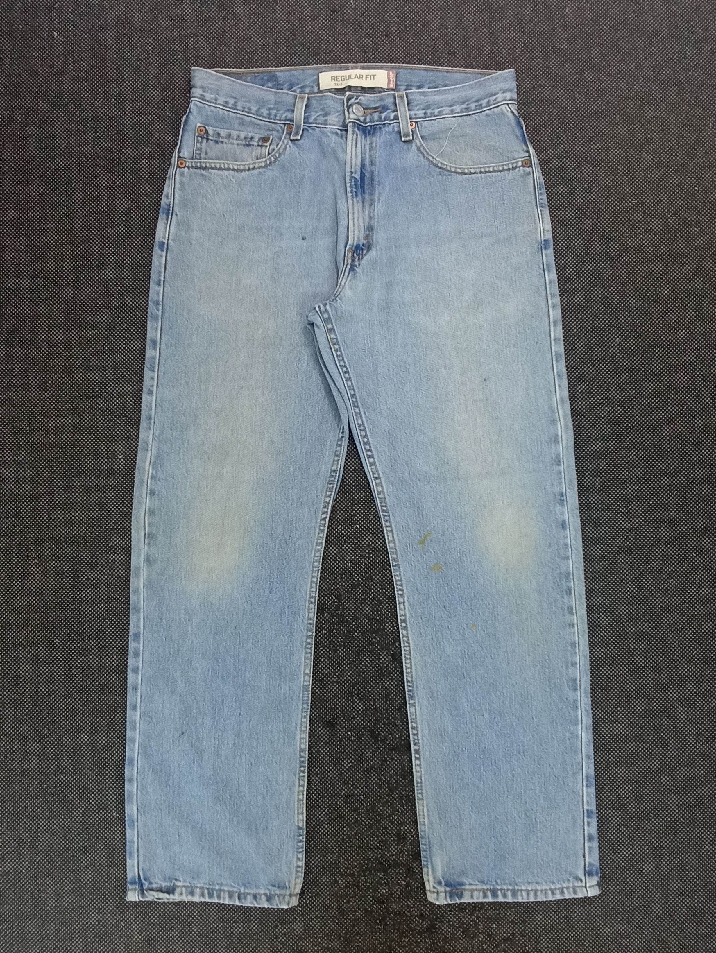 Jean × Levi's × Vintage VINTAGE LEVIS 505 BLUE WASH JEANS -J359 Size US 33 - 1 Thumbnail