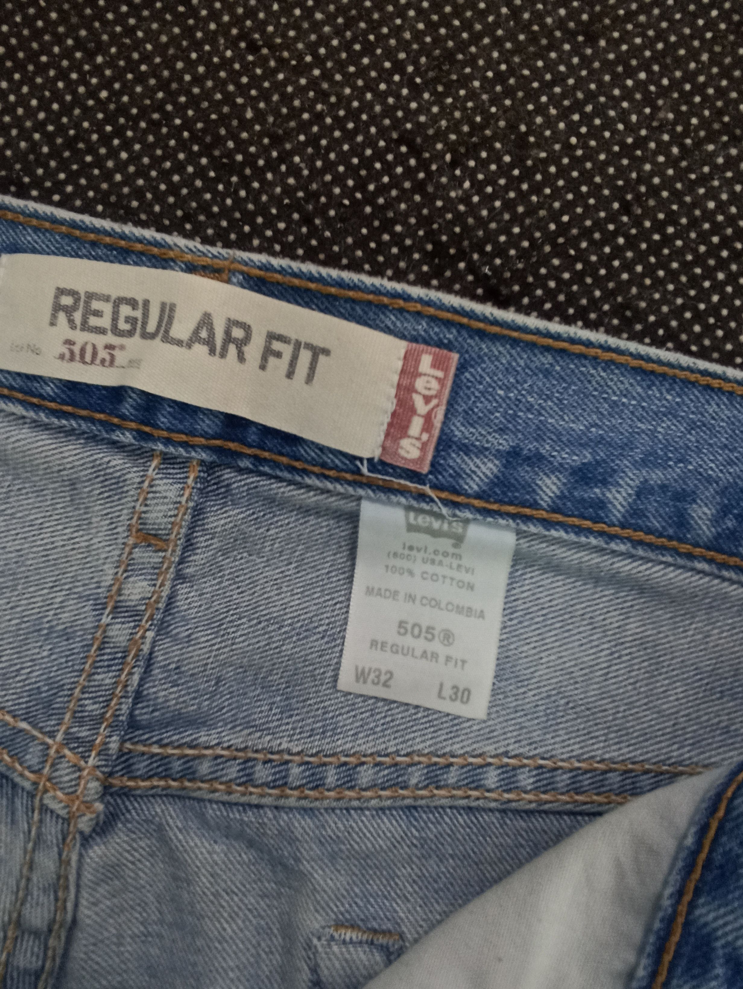 Jean × Levi's × Vintage VINTAGE LEVIS 505 BLUE WASH JEANS -J359 Size US 33 - 5 Thumbnail