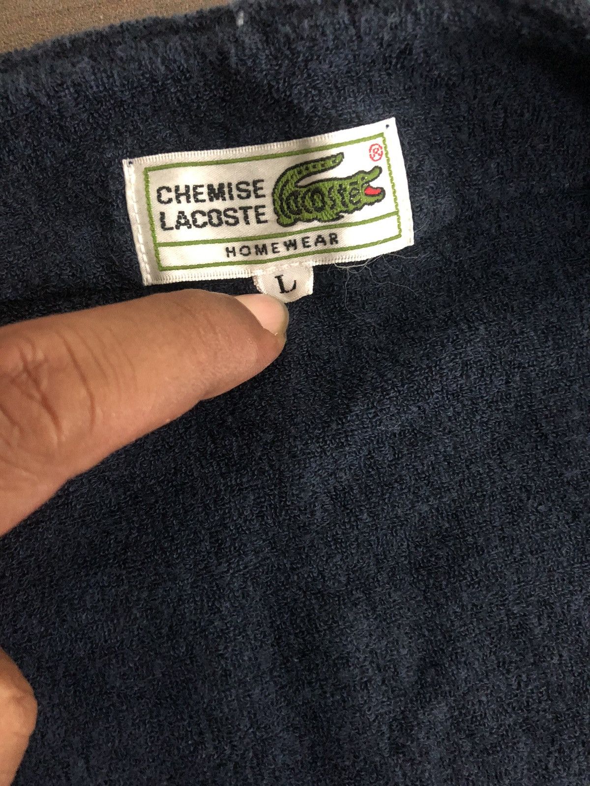 Lacoste Fleece Chemise Lacoste Homewear Size US L / EU 52-54 / 3 - 6 Thumbnail