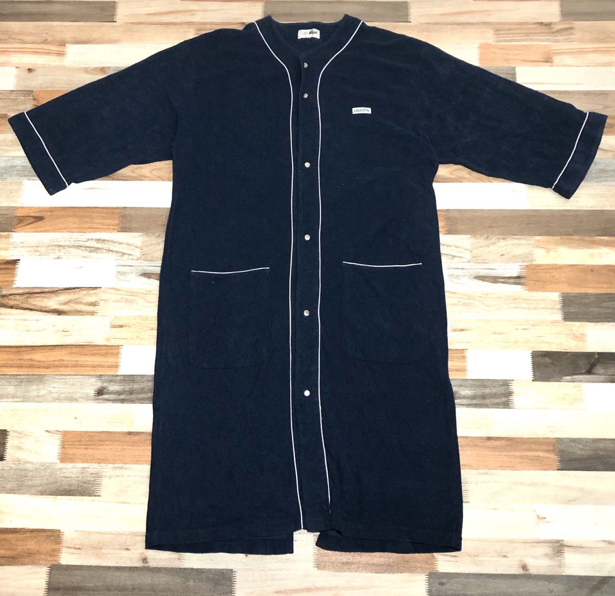 image of Fleece Chemise Lacoste Homewear in Blue, Men's (Size Large)