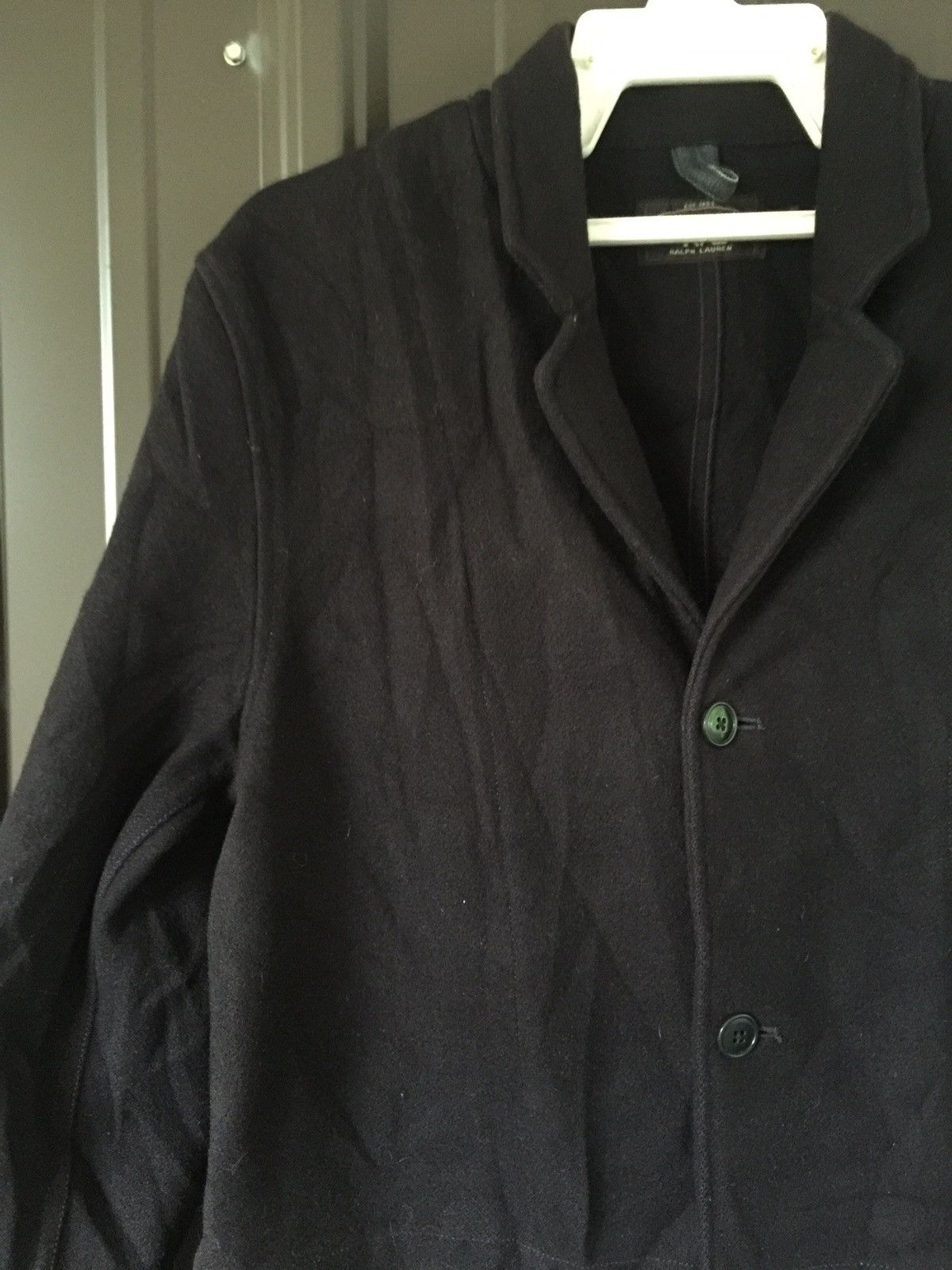 RRL Ralph Lauren 🔥Vintage RRL Ralph Lauren Wool Chore Jacket Navy Size US S / EU 44-46 / 1 - 2 Thumbnail