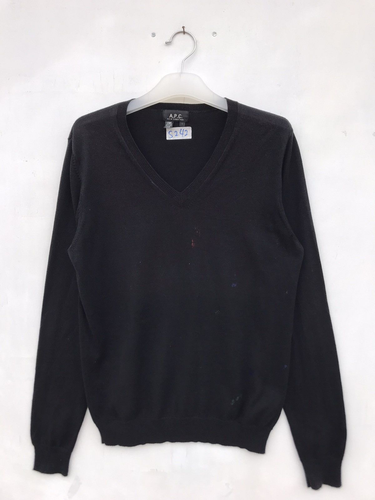A.P.C. Vintage APC Minor Paint Splash Jumper Size US S / EU 44-46 / 1 - 1 Thumbnail