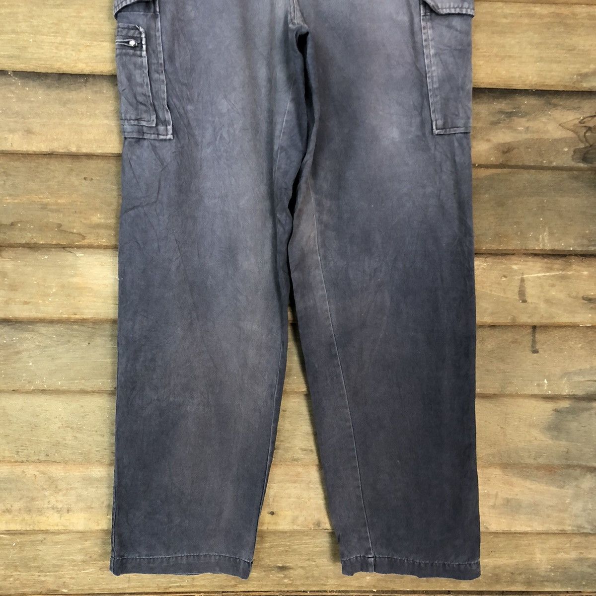 Faded Glory DLL Japan Blue Faded Multipocket Cargo Pants #c969 Size US 29 - 3 Thumbnail