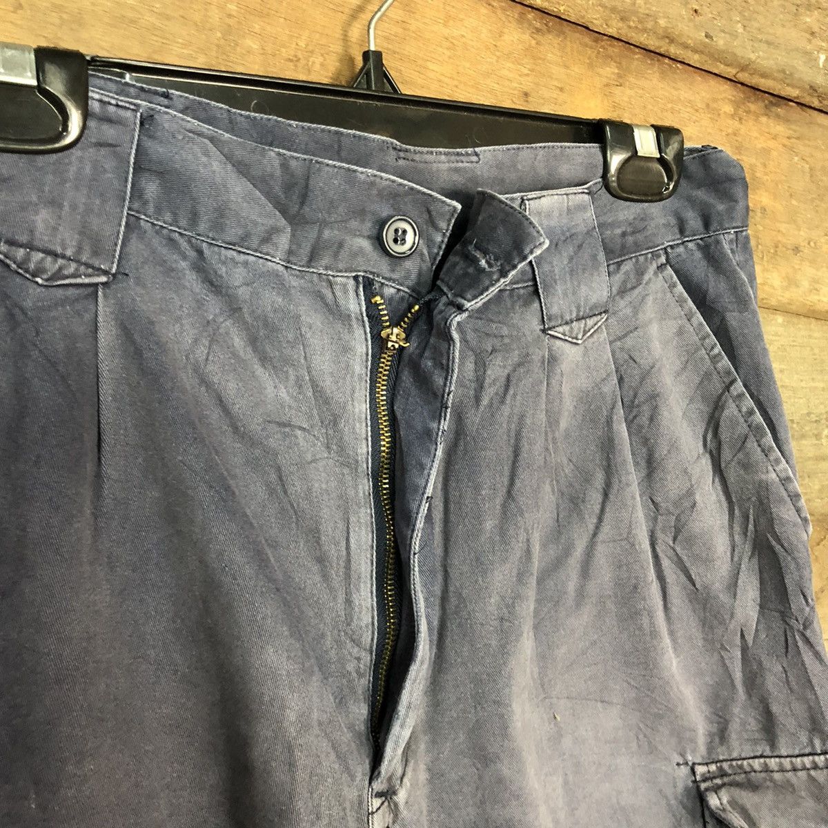Faded Glory DLL Japan Blue Faded Multipocket Cargo Pants #c969 Size US 29 - 7 Thumbnail