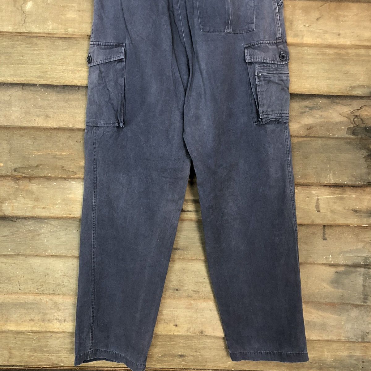Faded Glory DLL Japan Blue Faded Multipocket Cargo Pants #c969 Size US 29 - 10 Thumbnail
