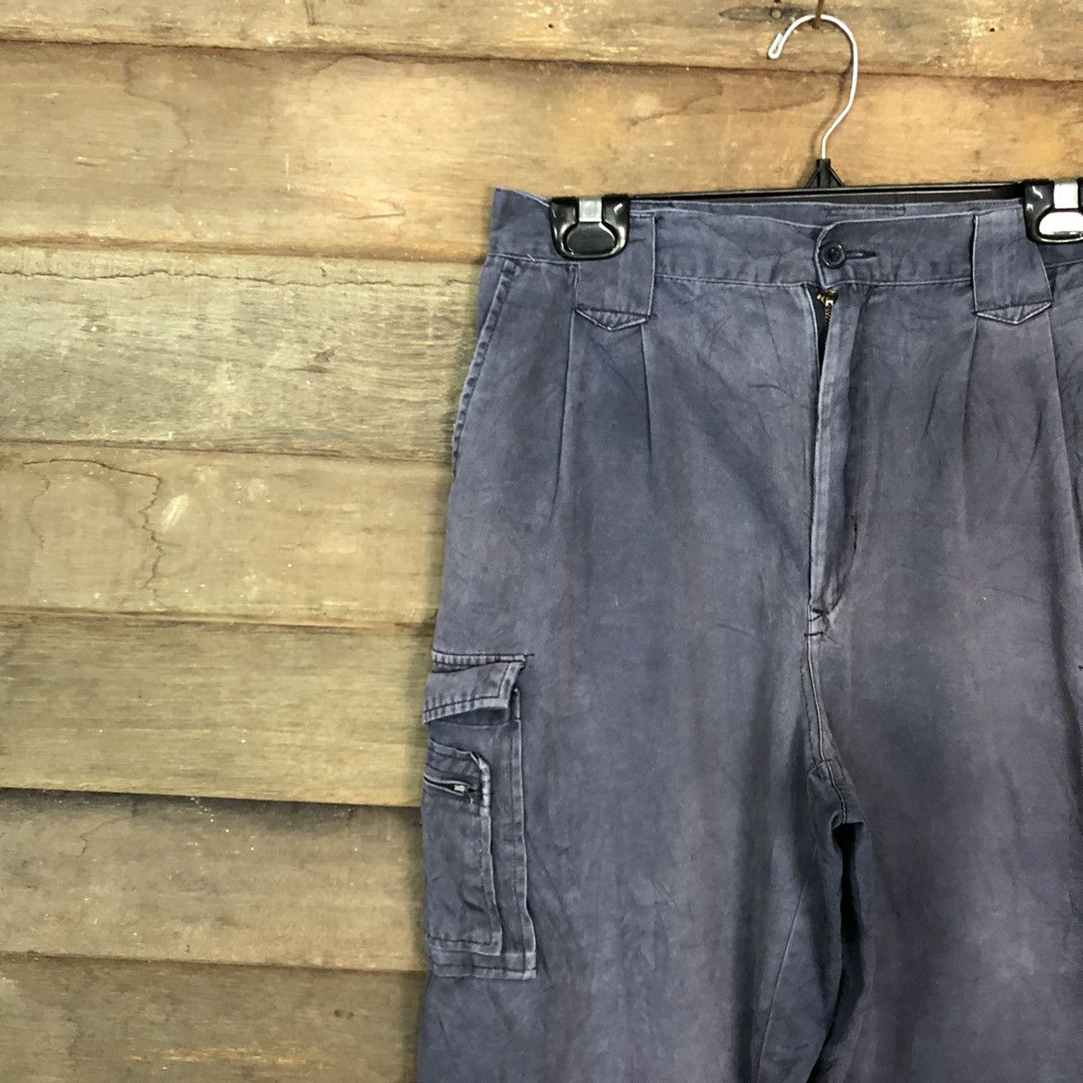 Faded Glory DLL Japan Blue Faded Multipocket Cargo Pants #c969 Size US 29 - 6 Thumbnail