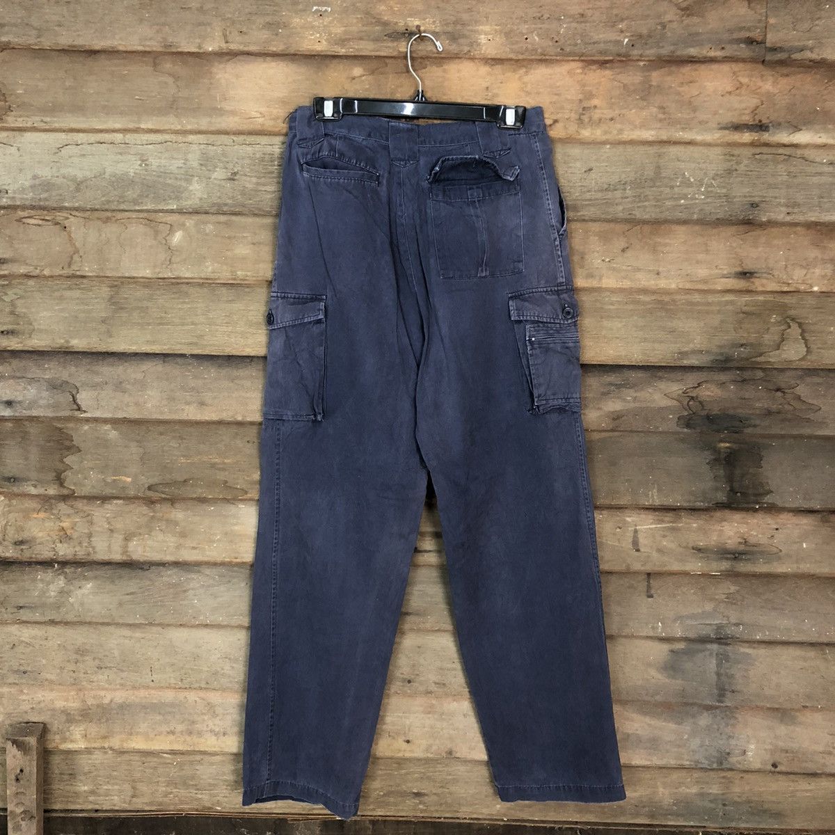Faded Glory DLL Japan Blue Faded Multipocket Cargo Pants #c969 Size US 29 - 8 Thumbnail