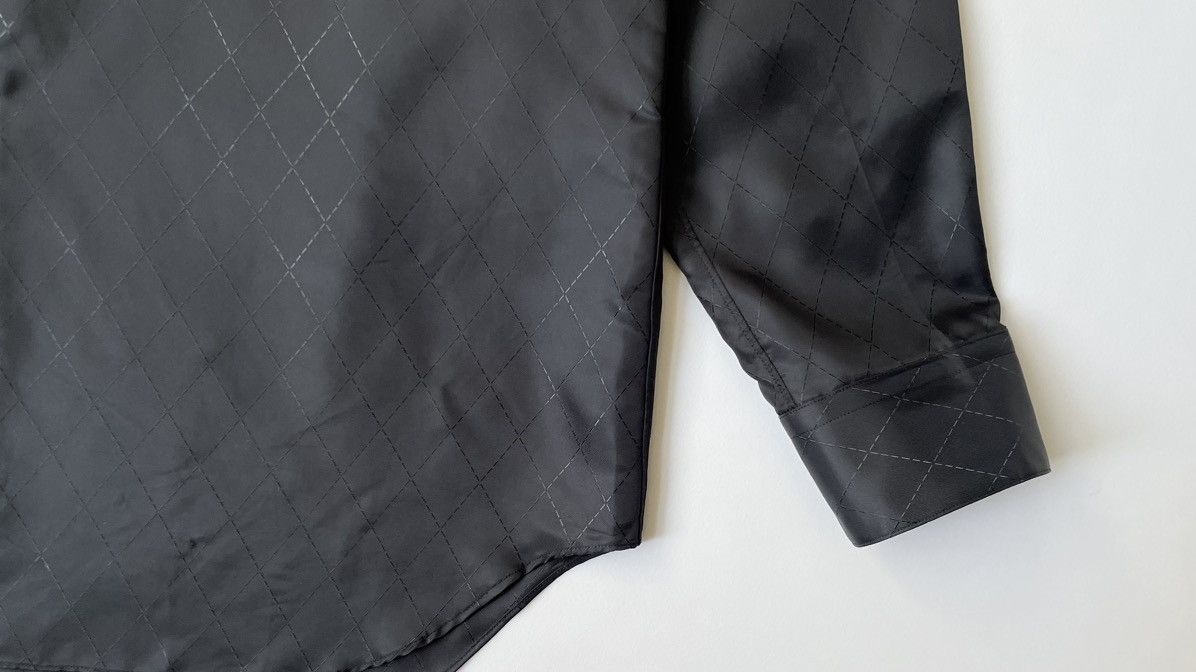Comme des Garcons S/S 06 Black Satin 'Diamond Weave' Shirt Size US M / EU 48-50 / 2 - 9 Thumbnail