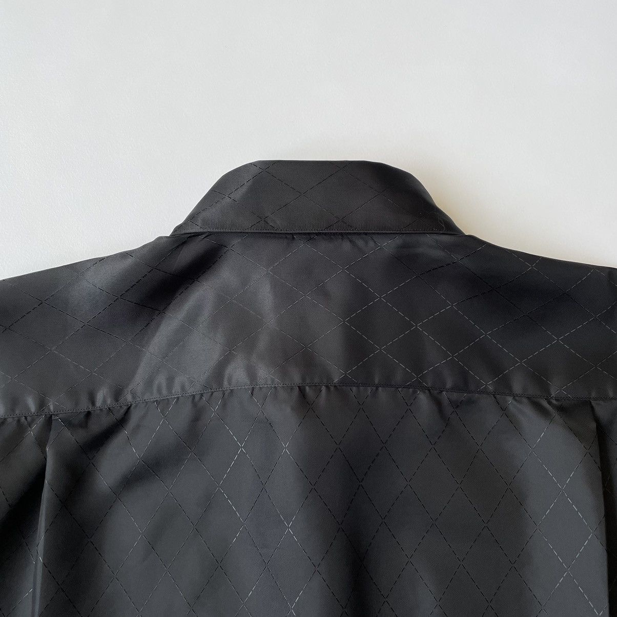 Comme des Garcons S/S 06 Black Satin 'Diamond Weave' Shirt Size US M / EU 48-50 / 2 - 12 Thumbnail