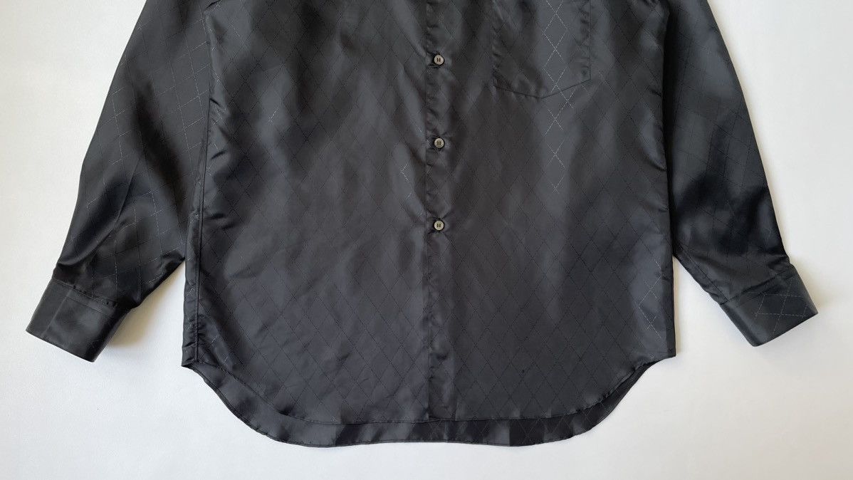 Comme des Garcons S/S 06 Black Satin 'Diamond Weave' Shirt Size US M / EU 48-50 / 2 - 8 Thumbnail
