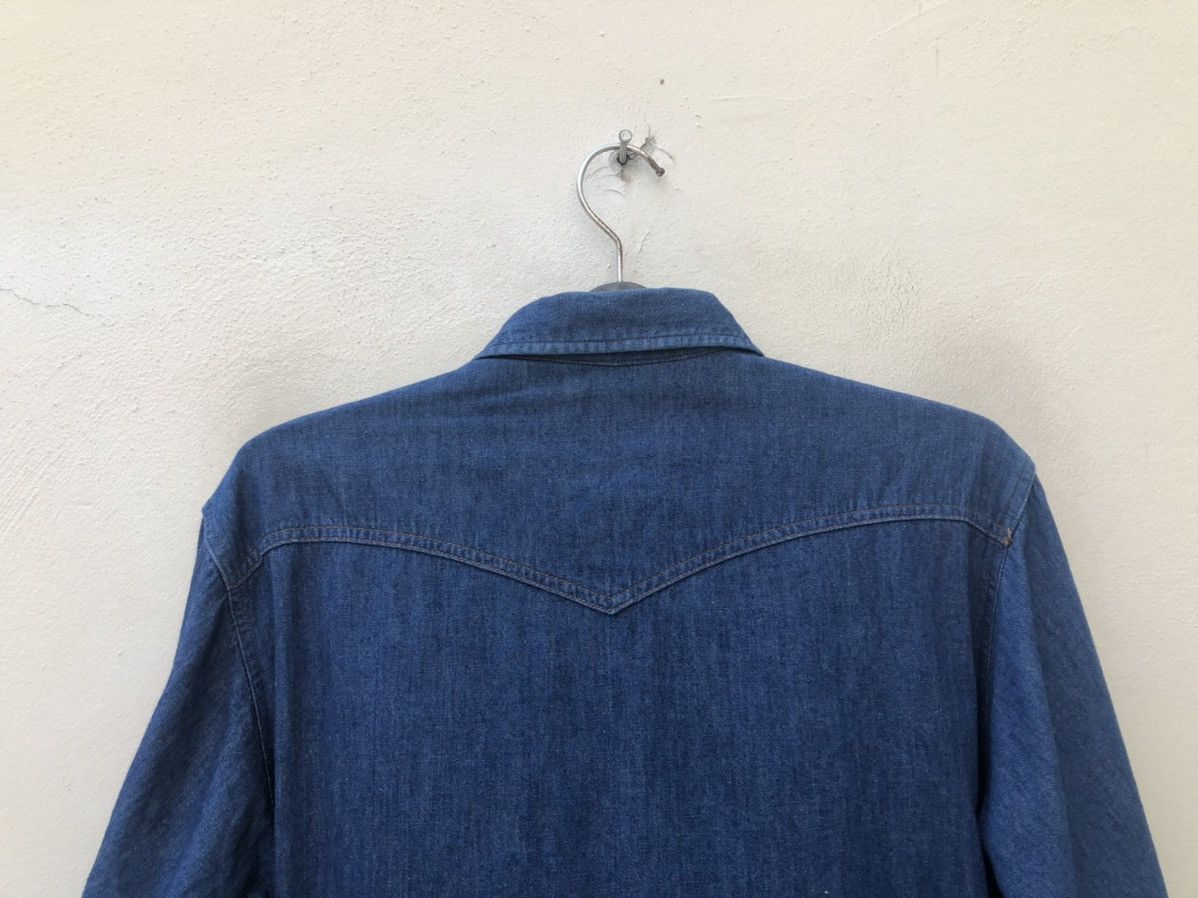 Levi's Vintage 1990 Levi’s Saddle Man Western Denim Shirt Size US L / EU 52-54 / 3 - 14 Thumbnail