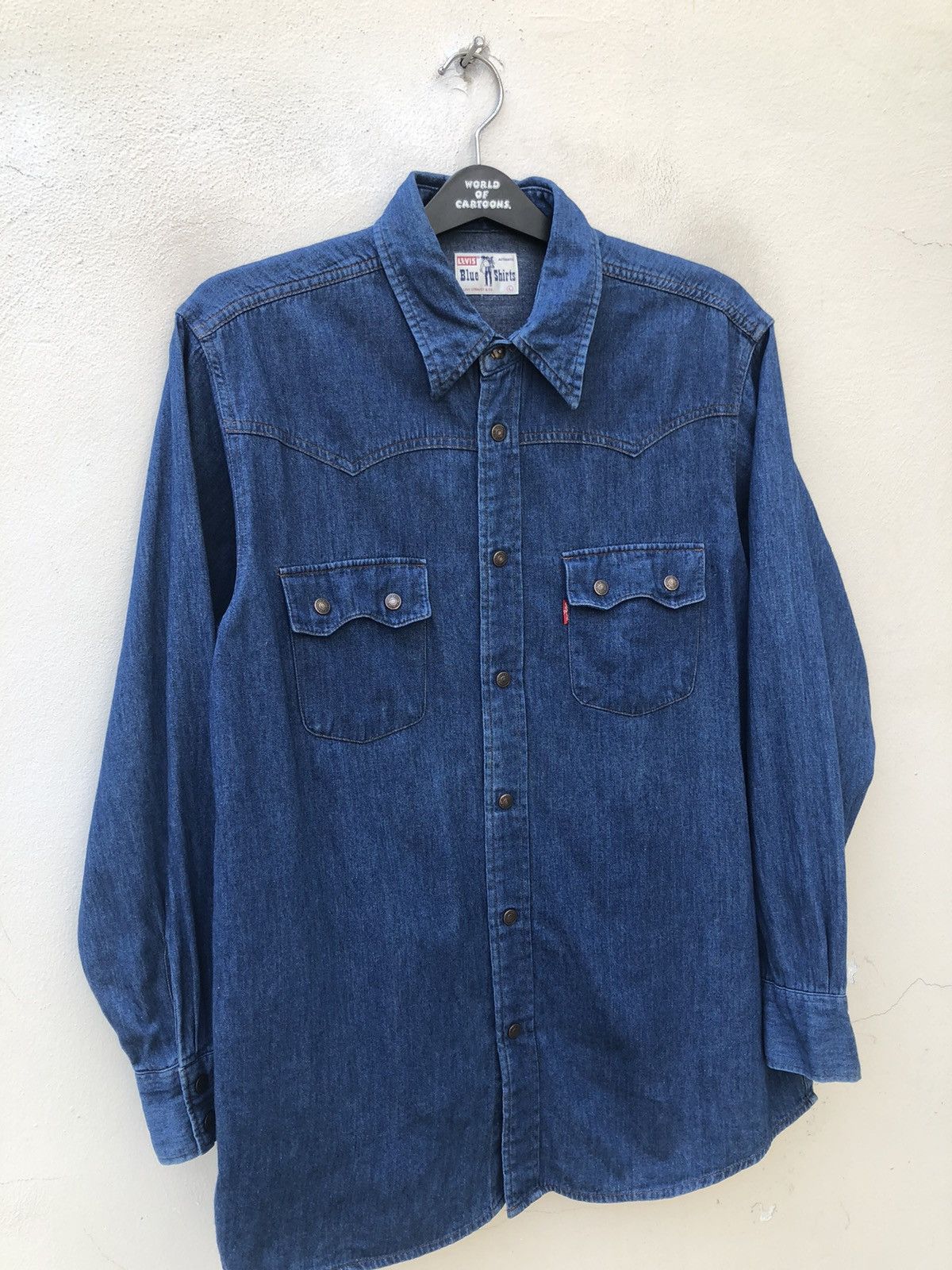 Levi's Vintage 1990 Levi’s Saddle Man Western Denim Shirt Size US L / EU 52-54 / 3 - 10 Thumbnail