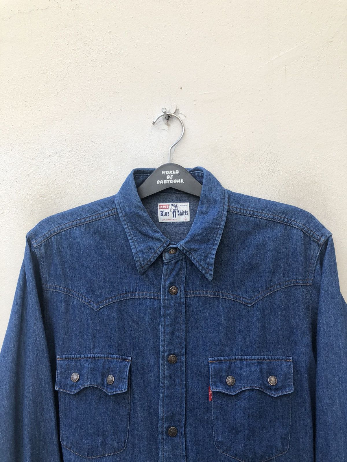 Levi's Vintage 1990 Levi’s Saddle Man Western Denim Shirt Size US L / EU 52-54 / 3 - 7 Thumbnail