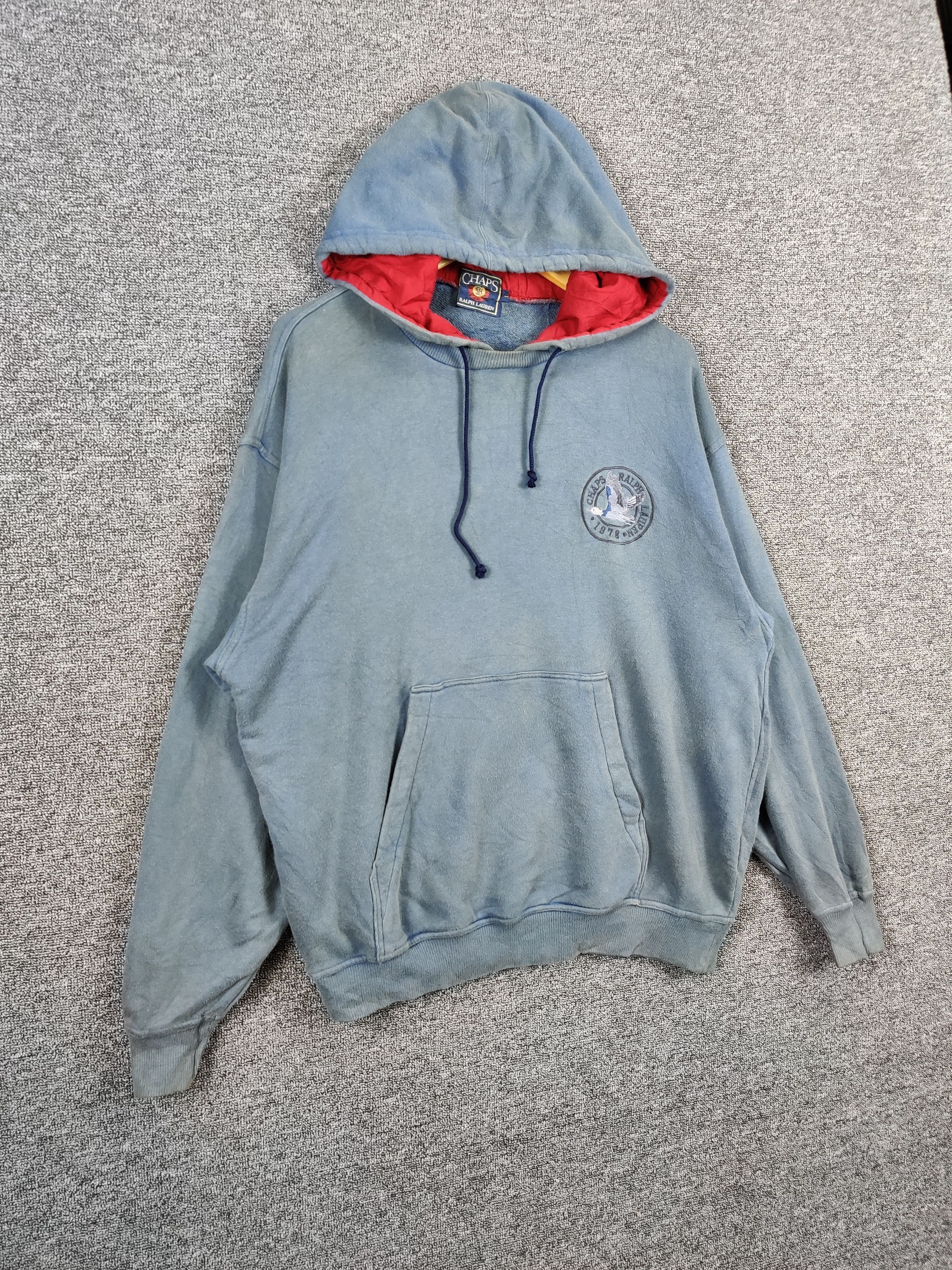 Chaps Ralph Lauren Chaps Ralph Lauren Embroidery Pullover Hoodie Size US L / EU 52-54 / 3 - 6 Thumbnail