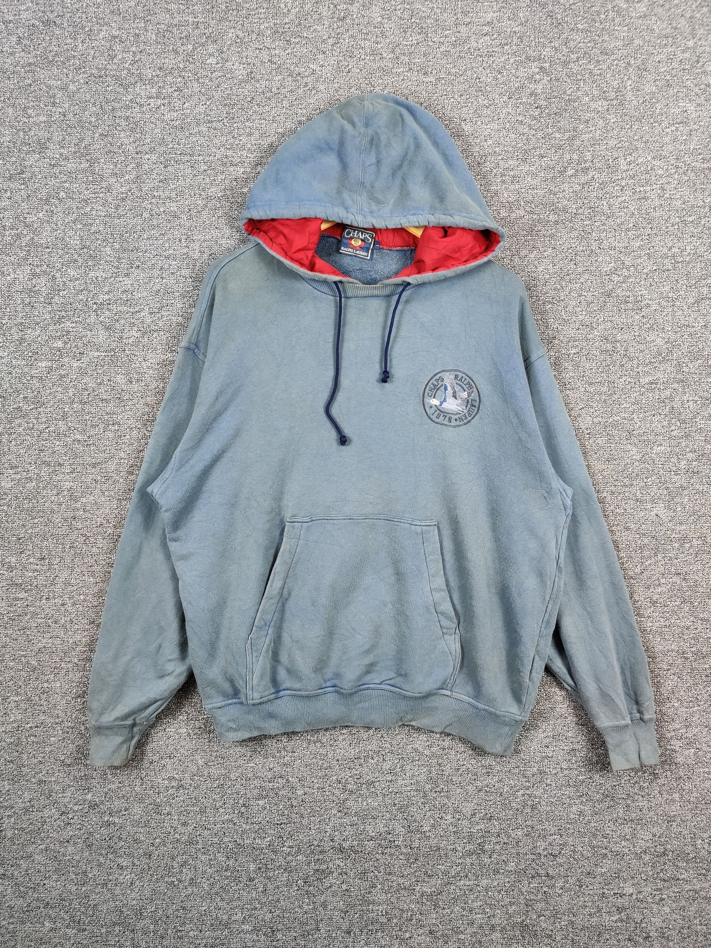 Chaps Ralph Lauren Chaps Ralph Lauren Embroidery Pullover Hoodie Size US L / EU 52-54 / 3 - 1 Thumbnail