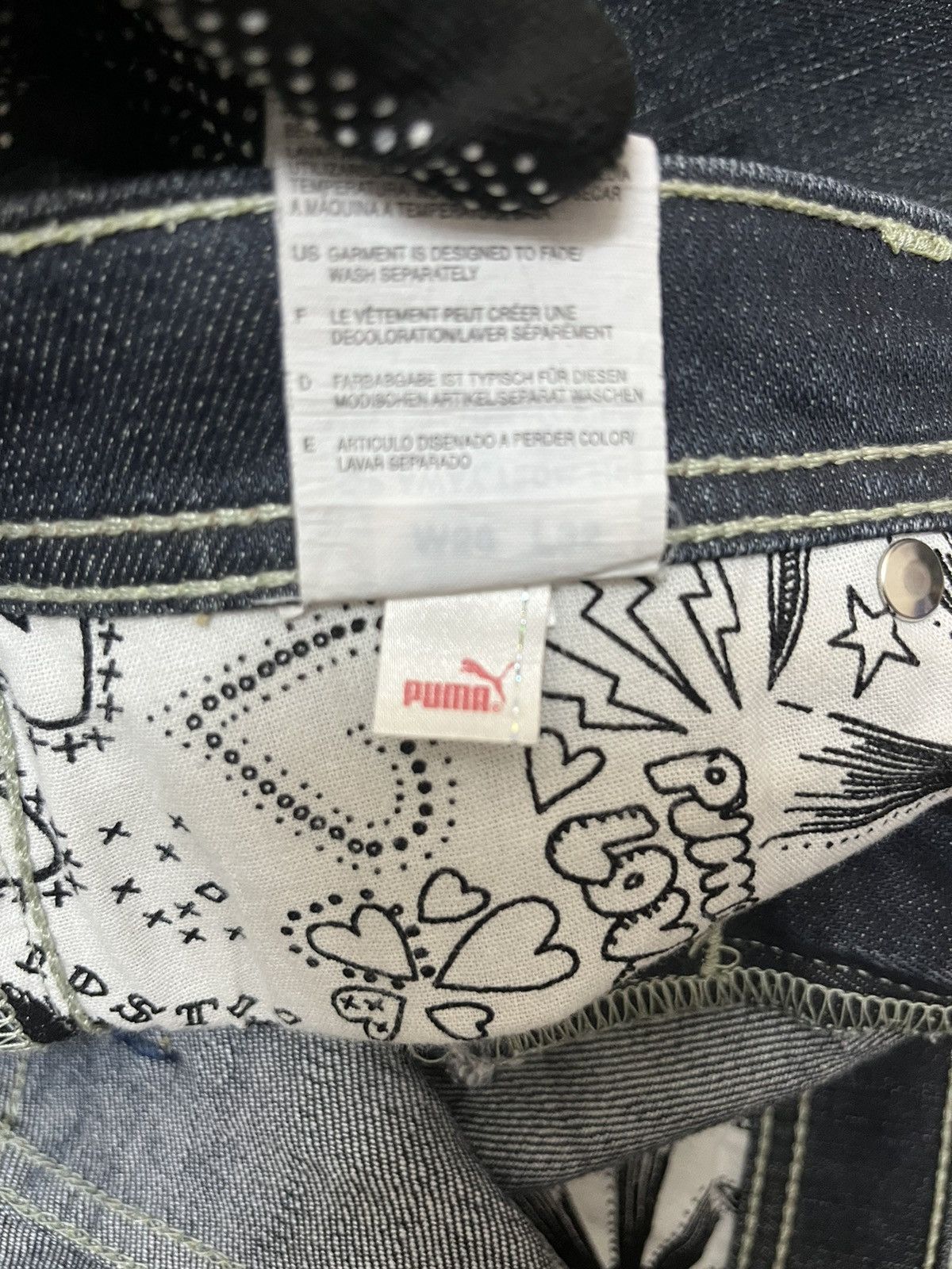 Evisu × Puma EVISU x PUMA Vintage Seagull Denim Japan Jeans Size 30" / US 8 / IT 44 - 15 Thumbnail
