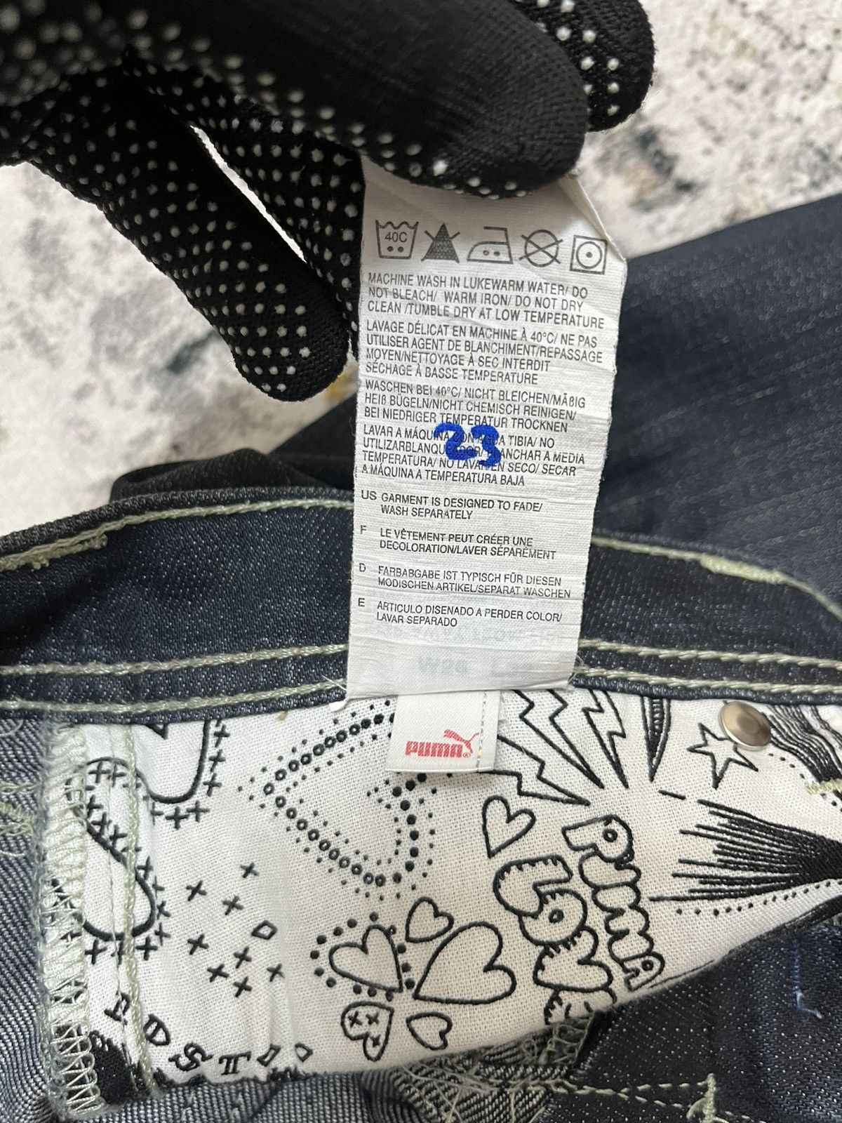 Evisu × Puma EVISU x PUMA Vintage Seagull Denim Japan Jeans Size 30" / US 8 / IT 44 - 14 Thumbnail