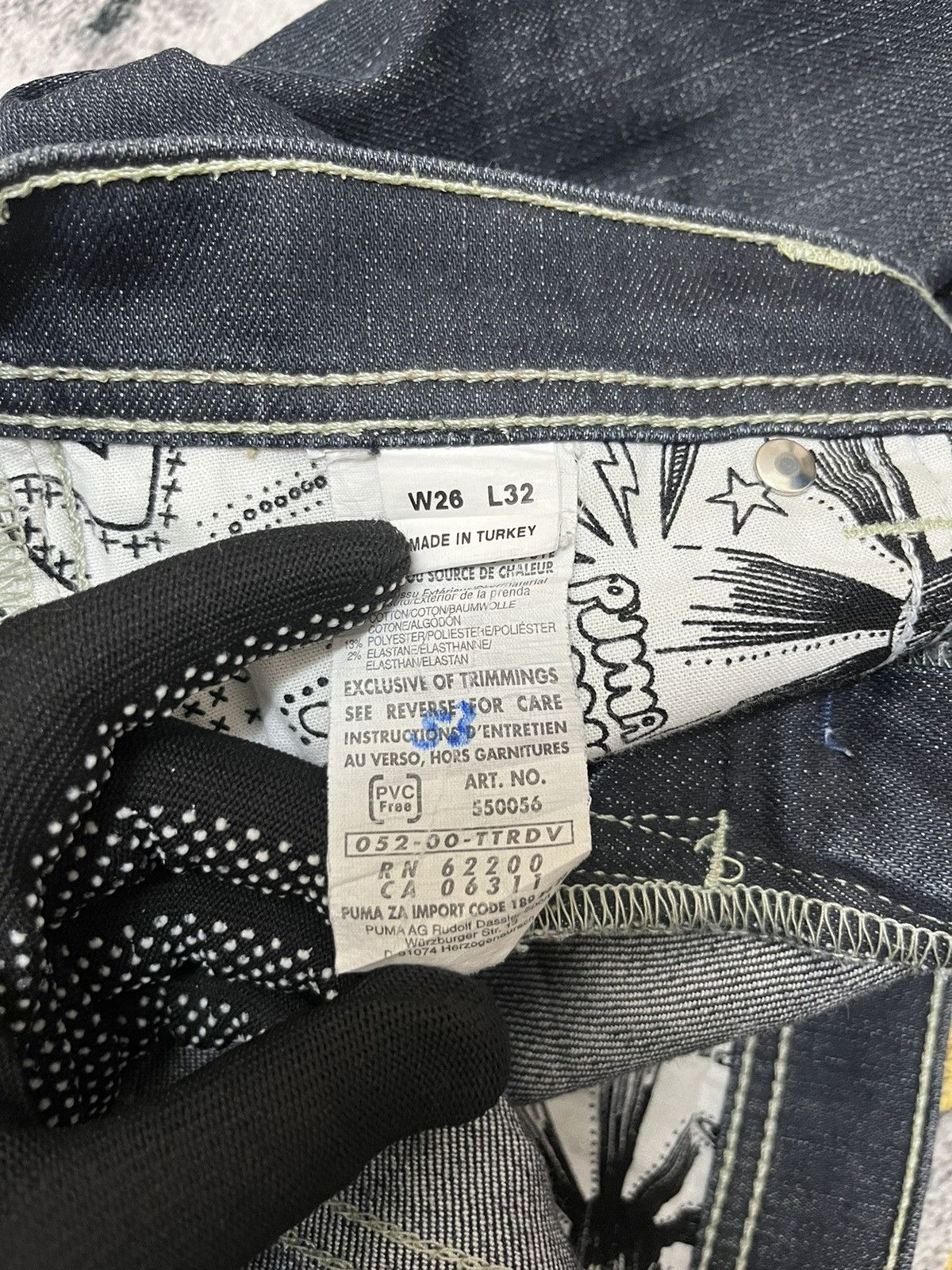Evisu × Puma EVISU x PUMA Vintage Seagull Denim Japan Jeans Size 30" / US 8 / IT 44 - 13 Thumbnail