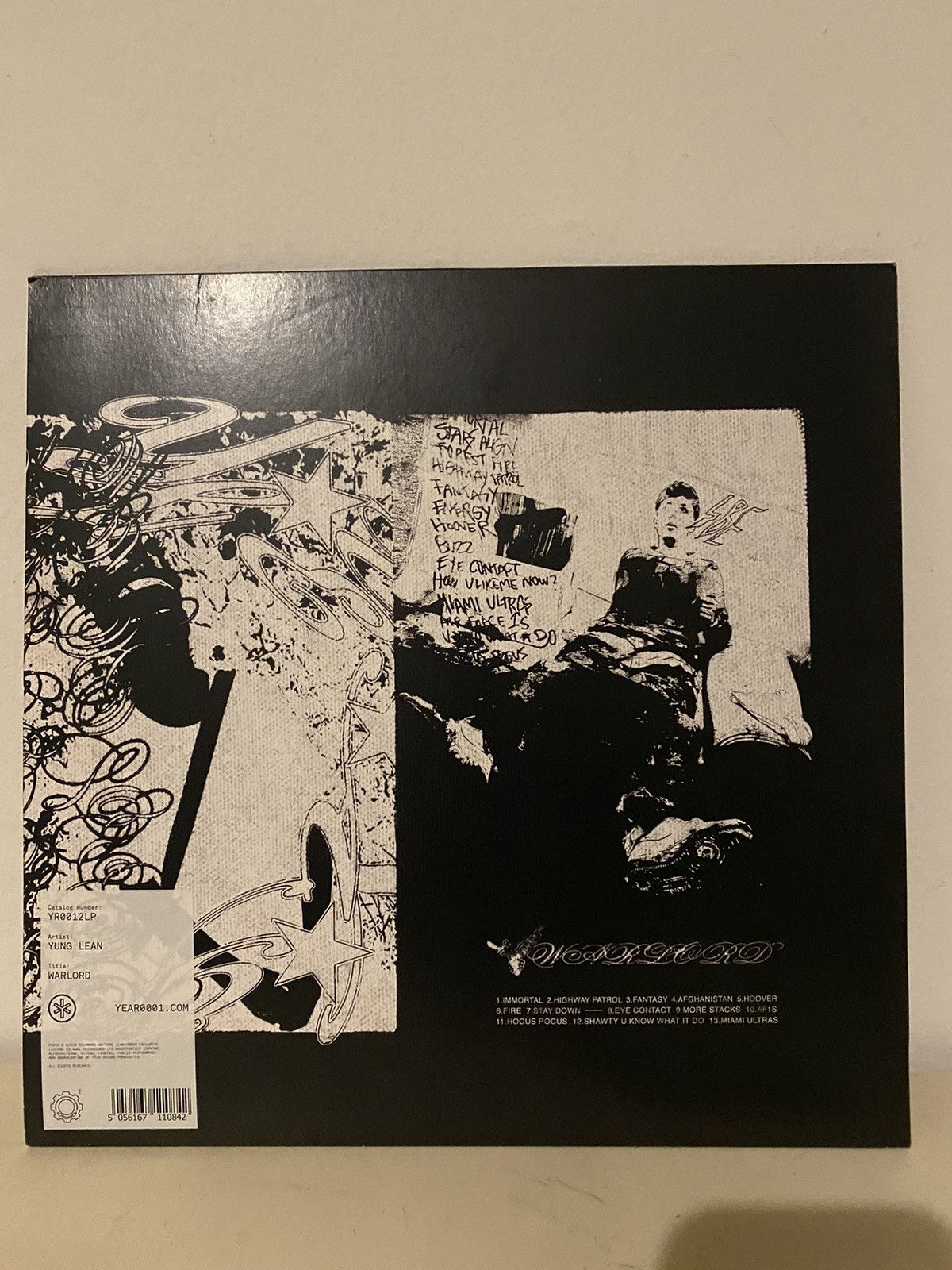 Drain Gang × Sad Boys × Yung Lean WARLORD LP (WHITE) 12" Size ONE SIZE - 3 Thumbnail