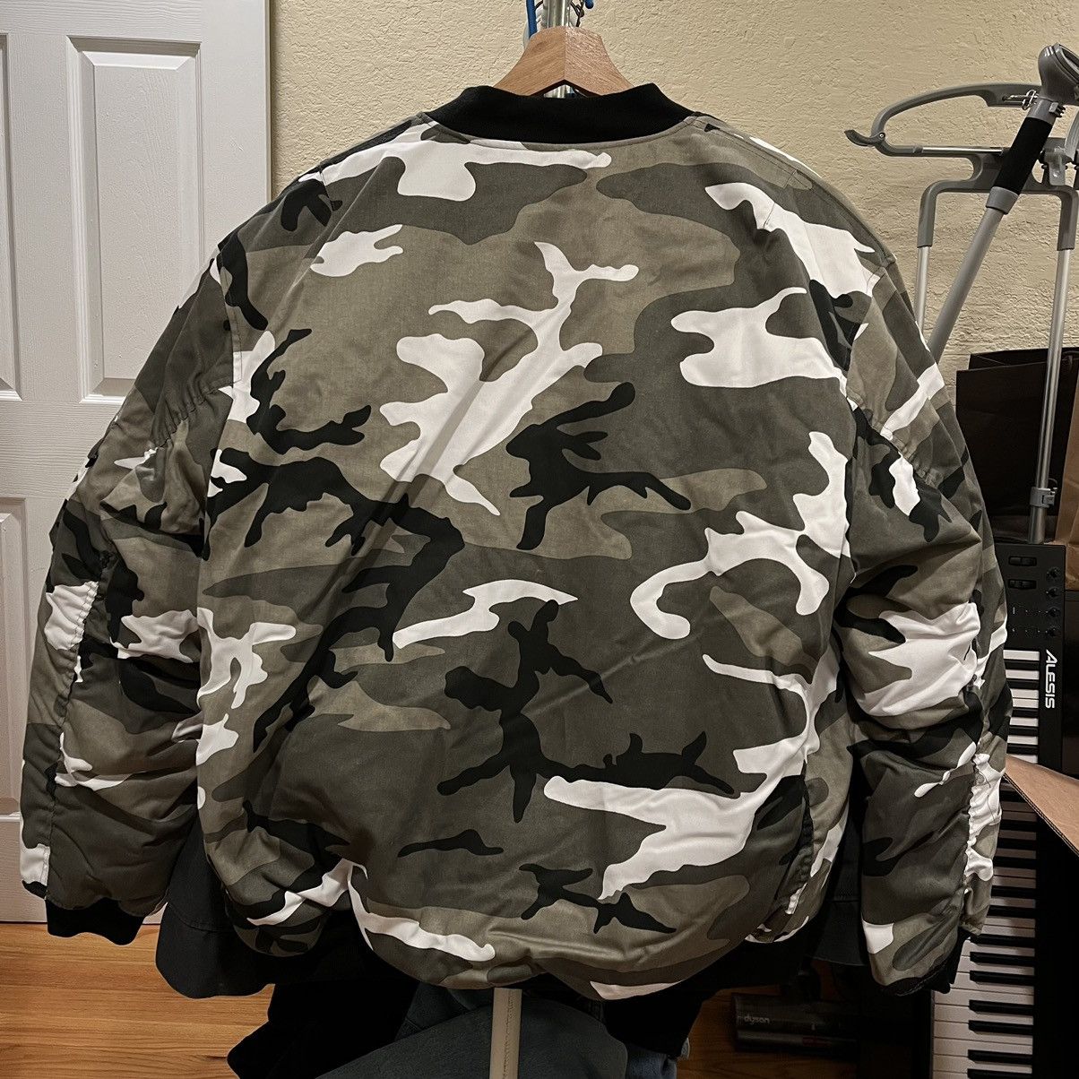 Fostex Garments MA-1 Reversible Bomber Jacket Arctic Camo
