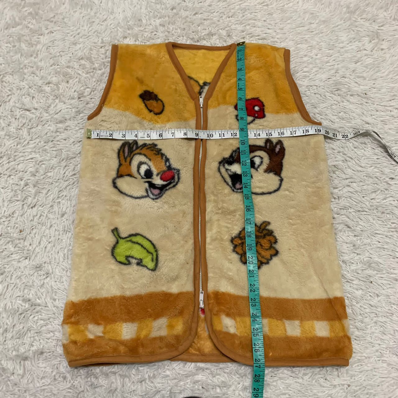 Cartoon Network Rare Vintage Disney Chip n Dale fleece vest Size US S / EU 44-46 / 1 - 4 Thumbnail