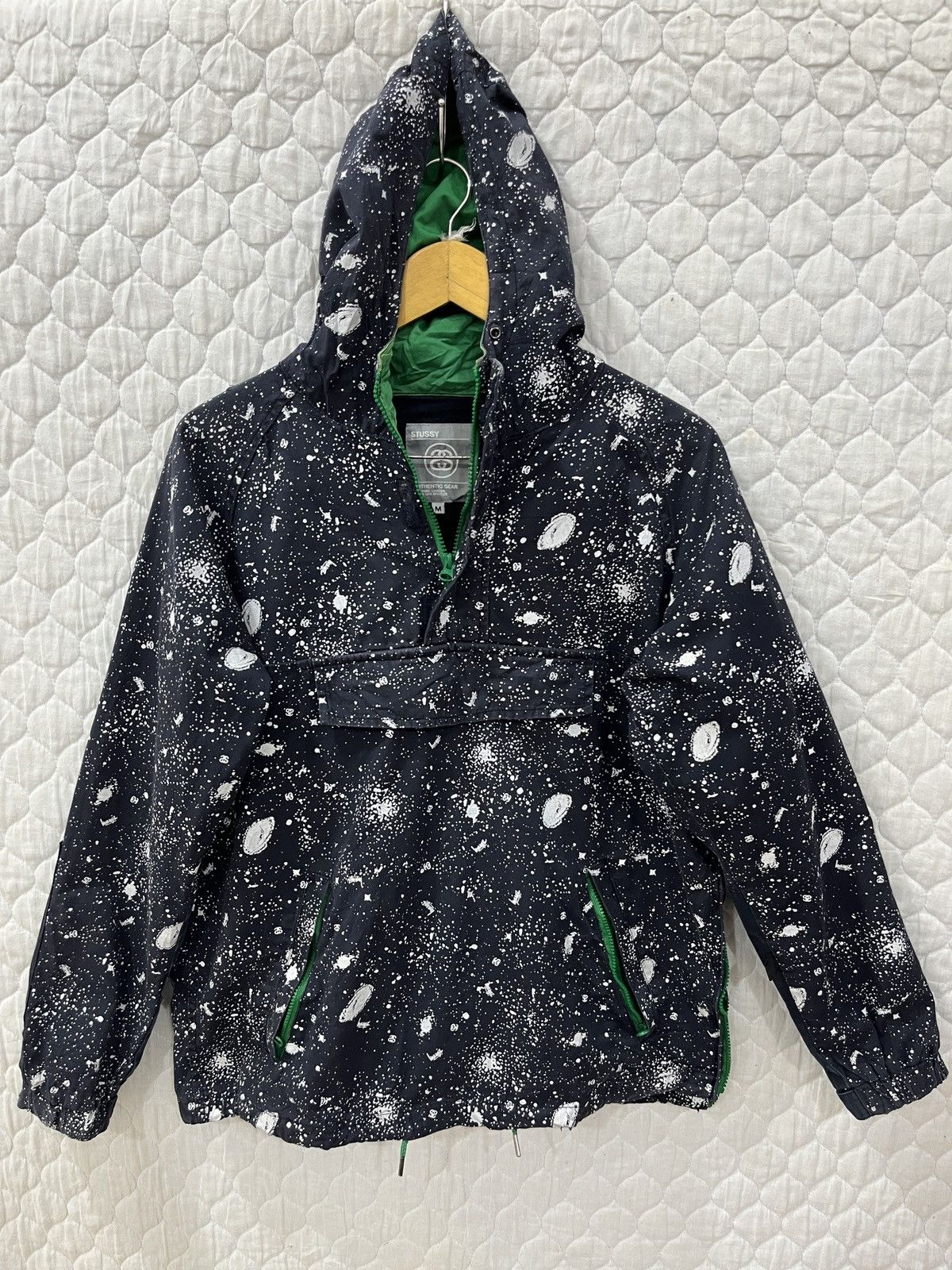 Stussy (Pppp). VTG STUSSY ANORAK FULLPRINT JACKET Size US S / EU 44-46 / 1 - 1 Thumbnail