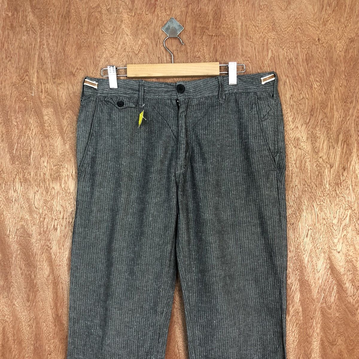 Japanese Brand Male & Co Grey straight Cargo Pants #2644 Size US 32 / EU 48 - 2 Thumbnail
