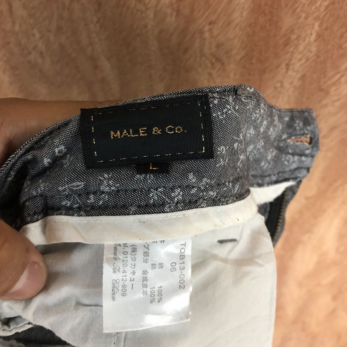 Japanese Brand Male & Co Grey straight Cargo Pants #2644 Size US 32 / EU 48 - 10 Thumbnail