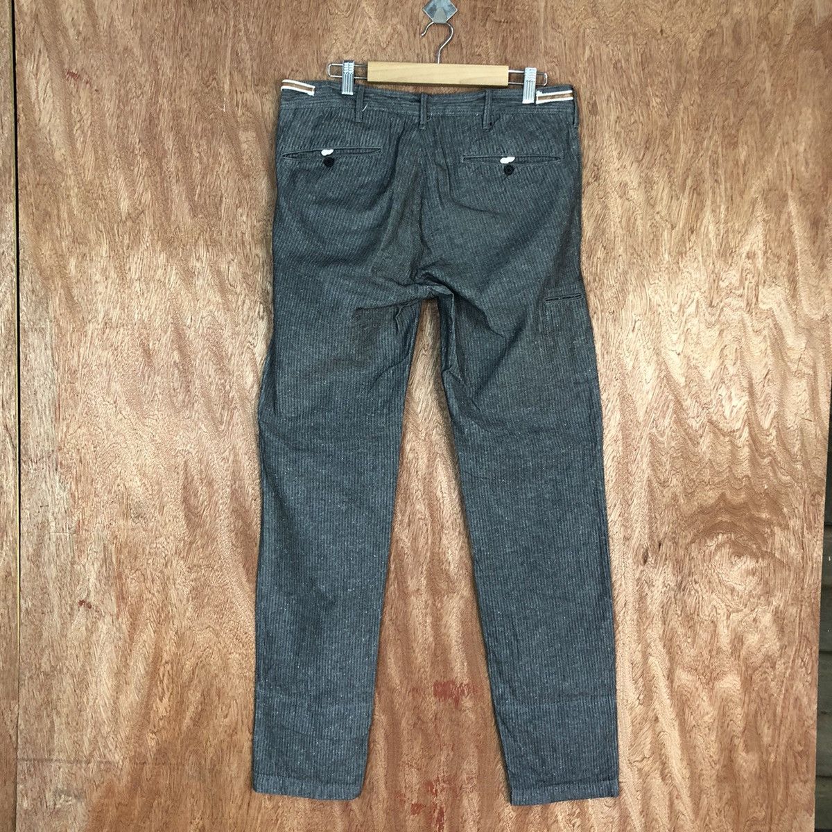 Japanese Brand Male & Co Grey straight Cargo Pants #2644 Size US 32 / EU 48 - 7 Thumbnail