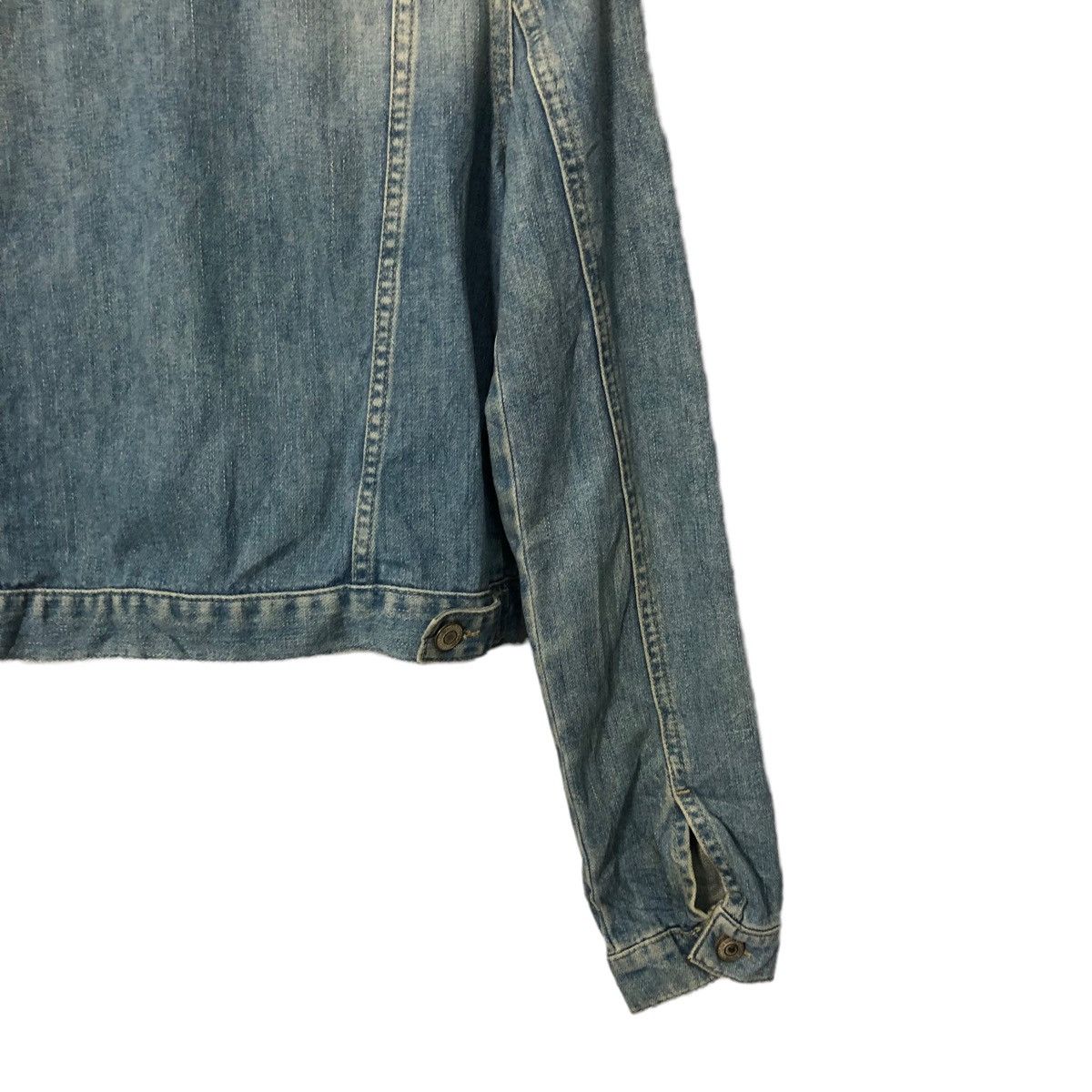Topshop Top Shop Moto Jeans Button Ups Faded Denim Jacket Size XS / US 0-2 / IT 36-38 - 6 Thumbnail