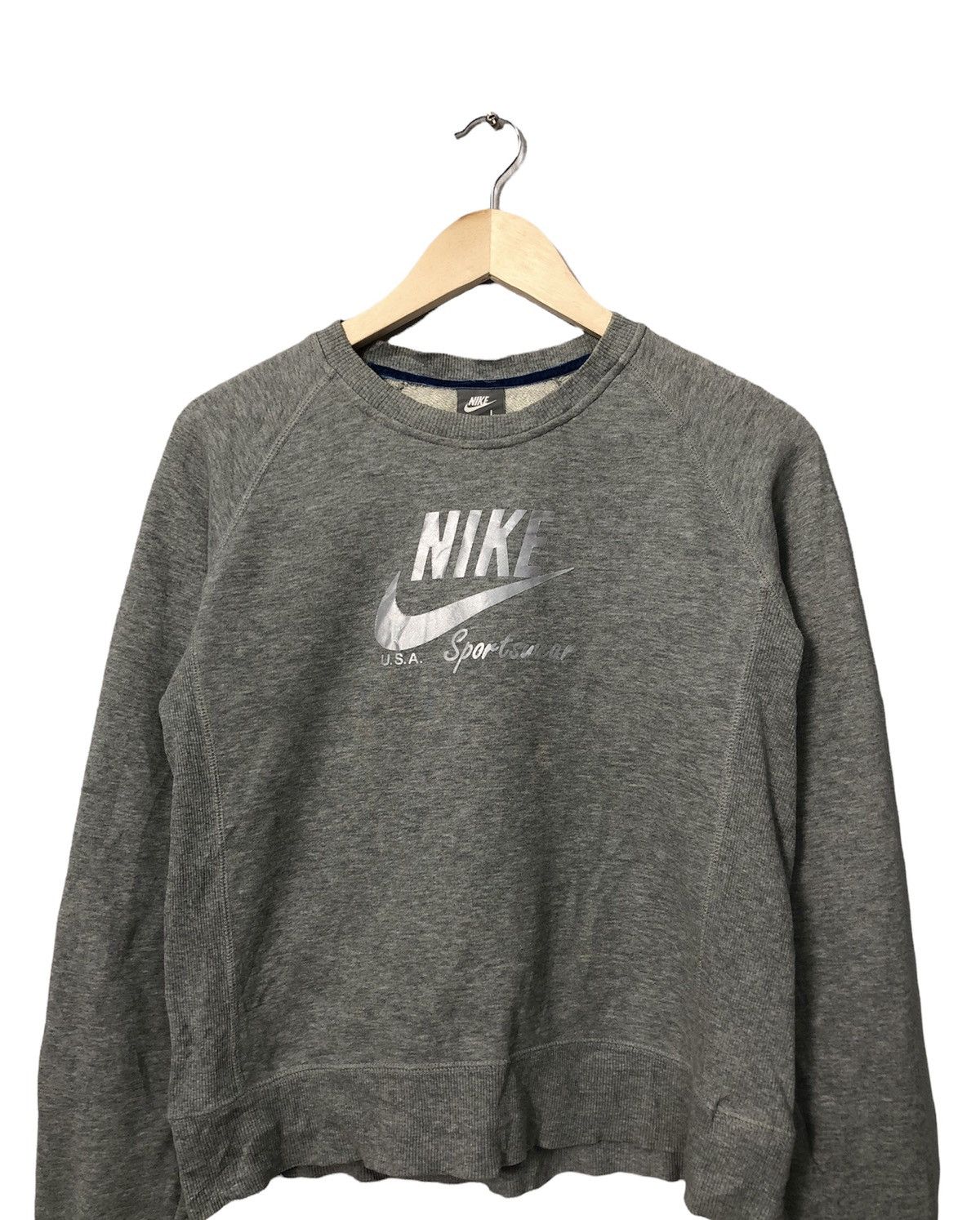 Nike Vintage Nike Spell Out Big Logo Sweatshirt Size M / US 6-8 / IT 42-44 - 4 Thumbnail