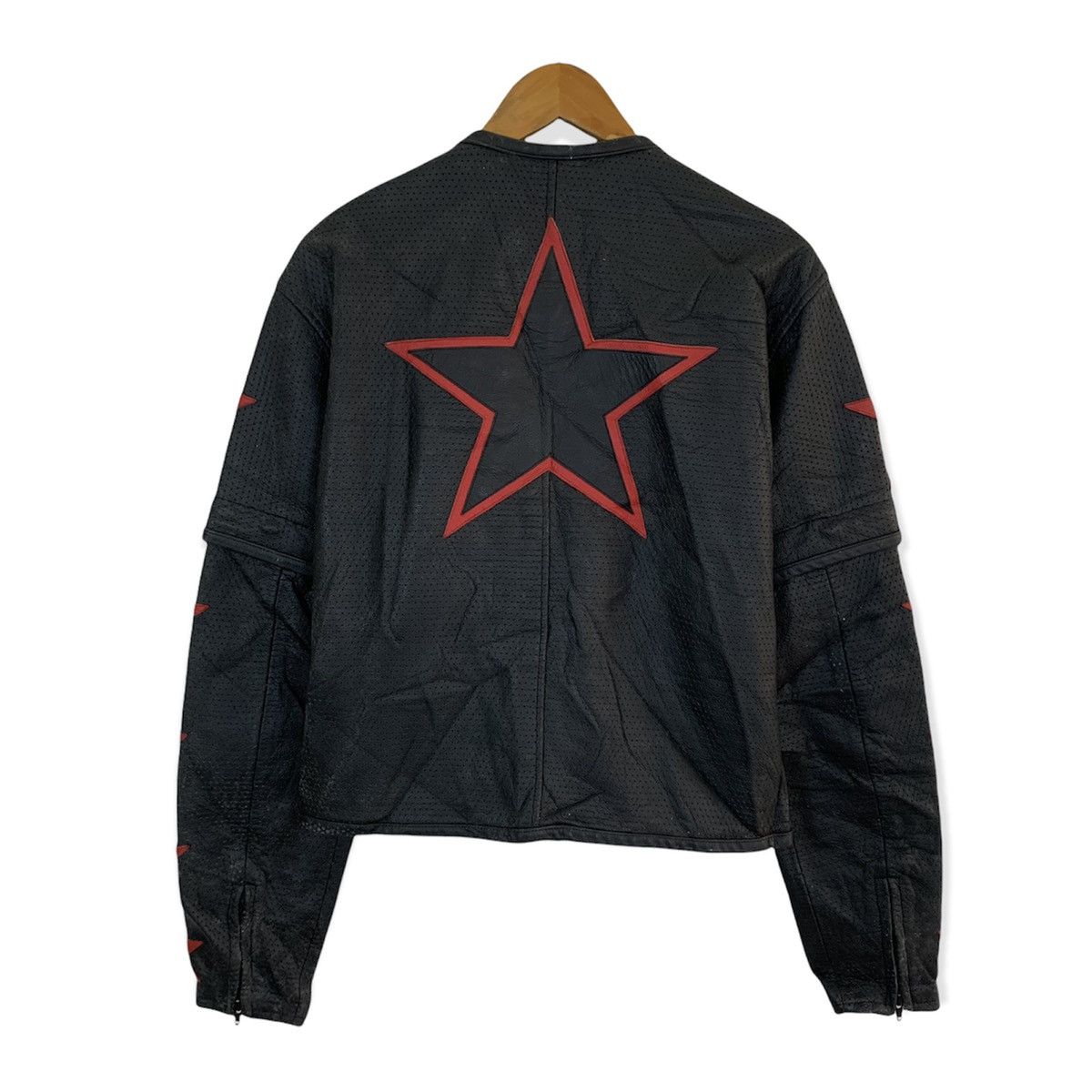 Sports Specialties 💥BLACK HORSE RACING TEAM LEATHER JACKET Size US S / EU 44-46 / 1 - 2 Thumbnail