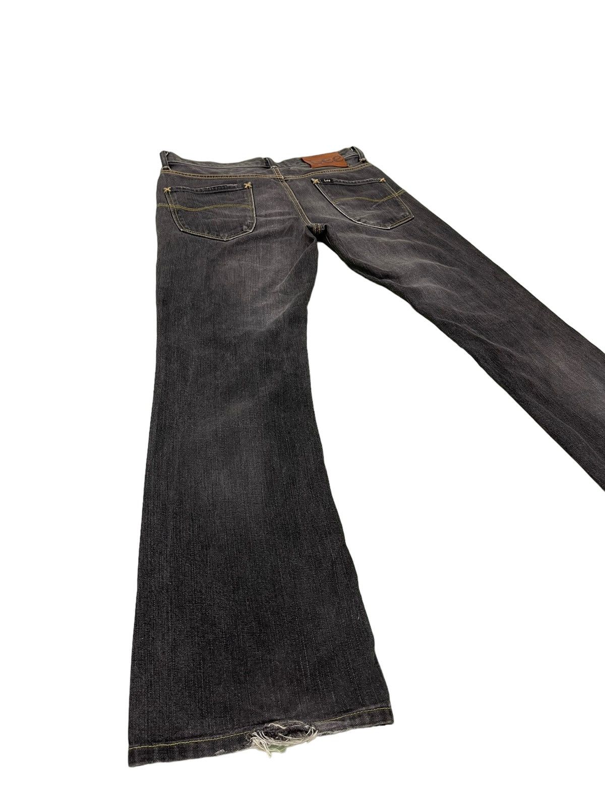Japanese Brand Flare Jeans Lee Japan Distress Denim Boot Cut 1🟦3 Size US 33 - 12 Thumbnail